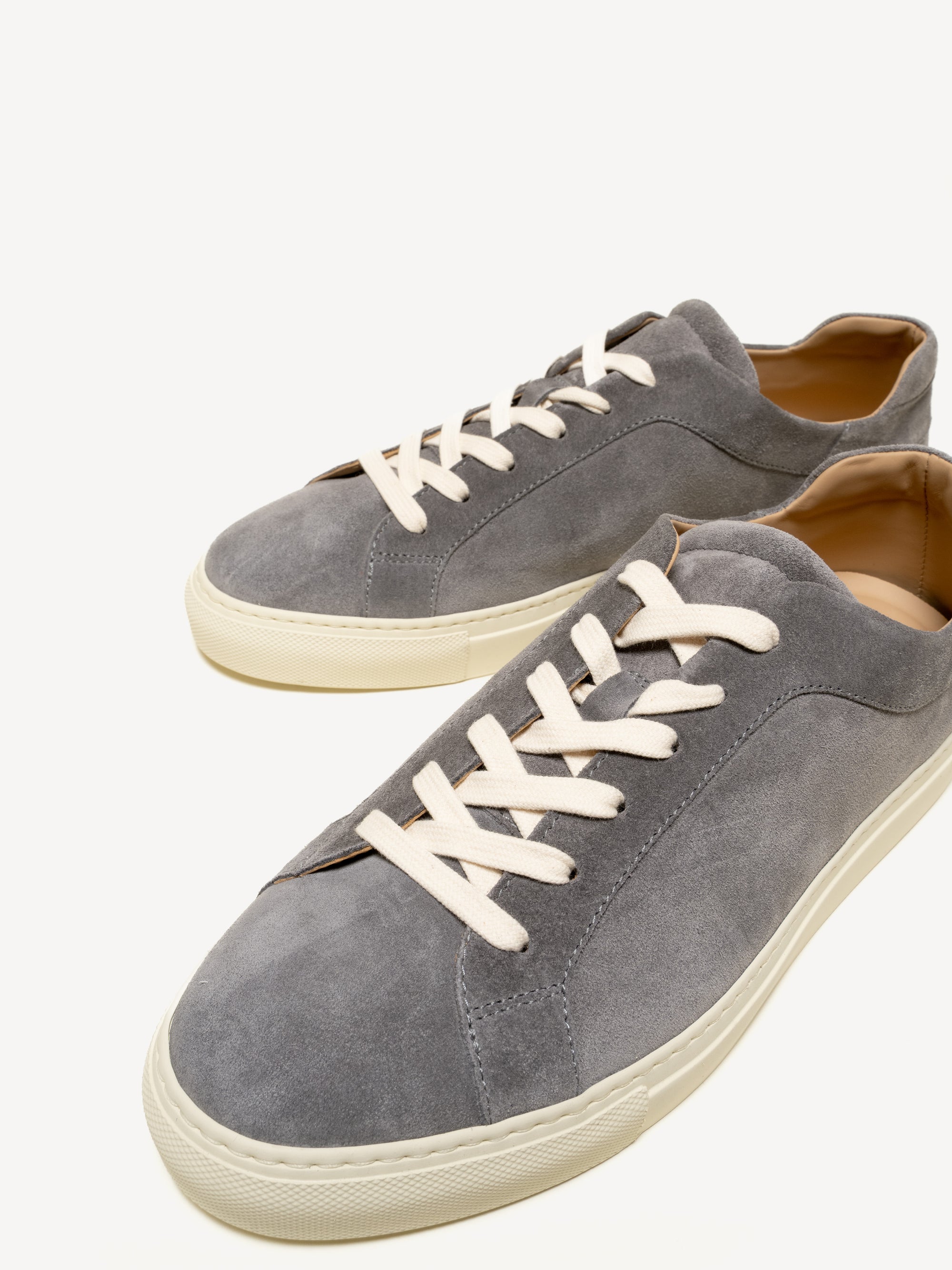 Italian Handmade Men\'s Leather Sneaker/ Aquim Grey Sneaker for Men / Sneaker - M Messina Grey | Men main image 2