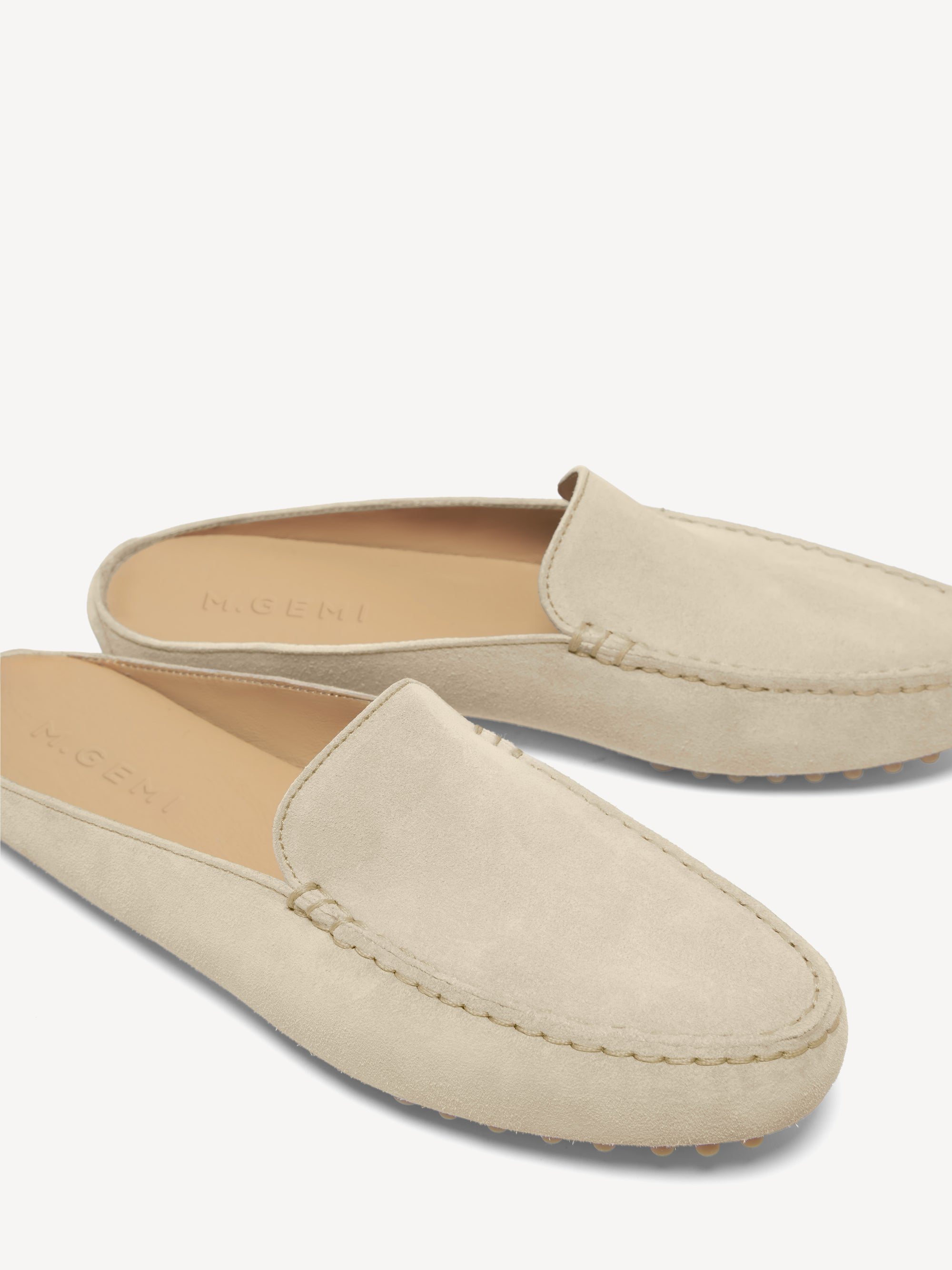 M.Gemi The Felize Driving Loafers Cappuccino Leather EU 36 Women’s Made In Italy M Gemi Felize Driving Moccasin Loafers Shoes Womens 37.5  main image 3