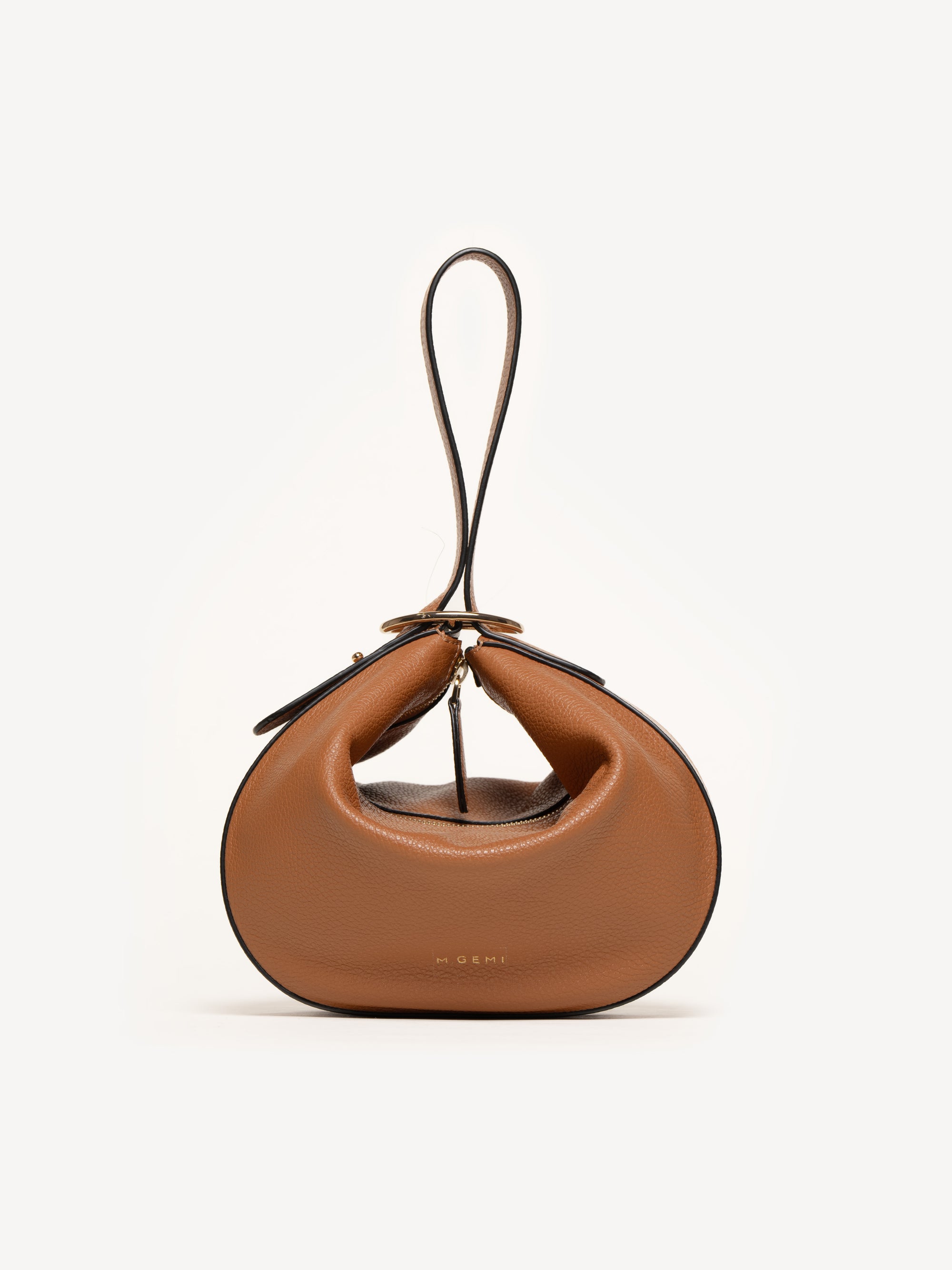 The Evelina Shoulder Bag - Tan - Tumbled Leather - M.Gemi