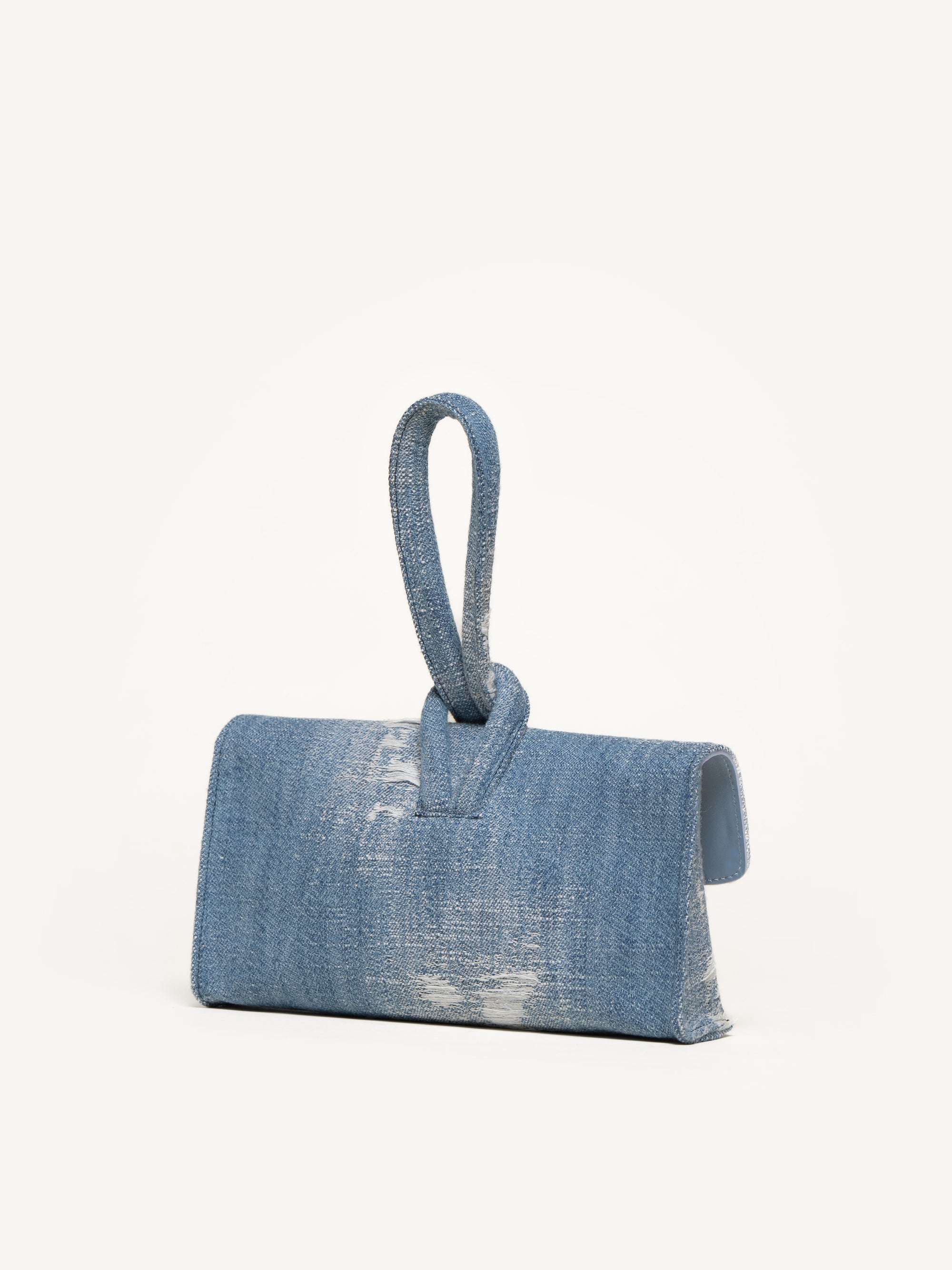 The Francesca Convertible Crossbody - Distressed Denim - Denim - M