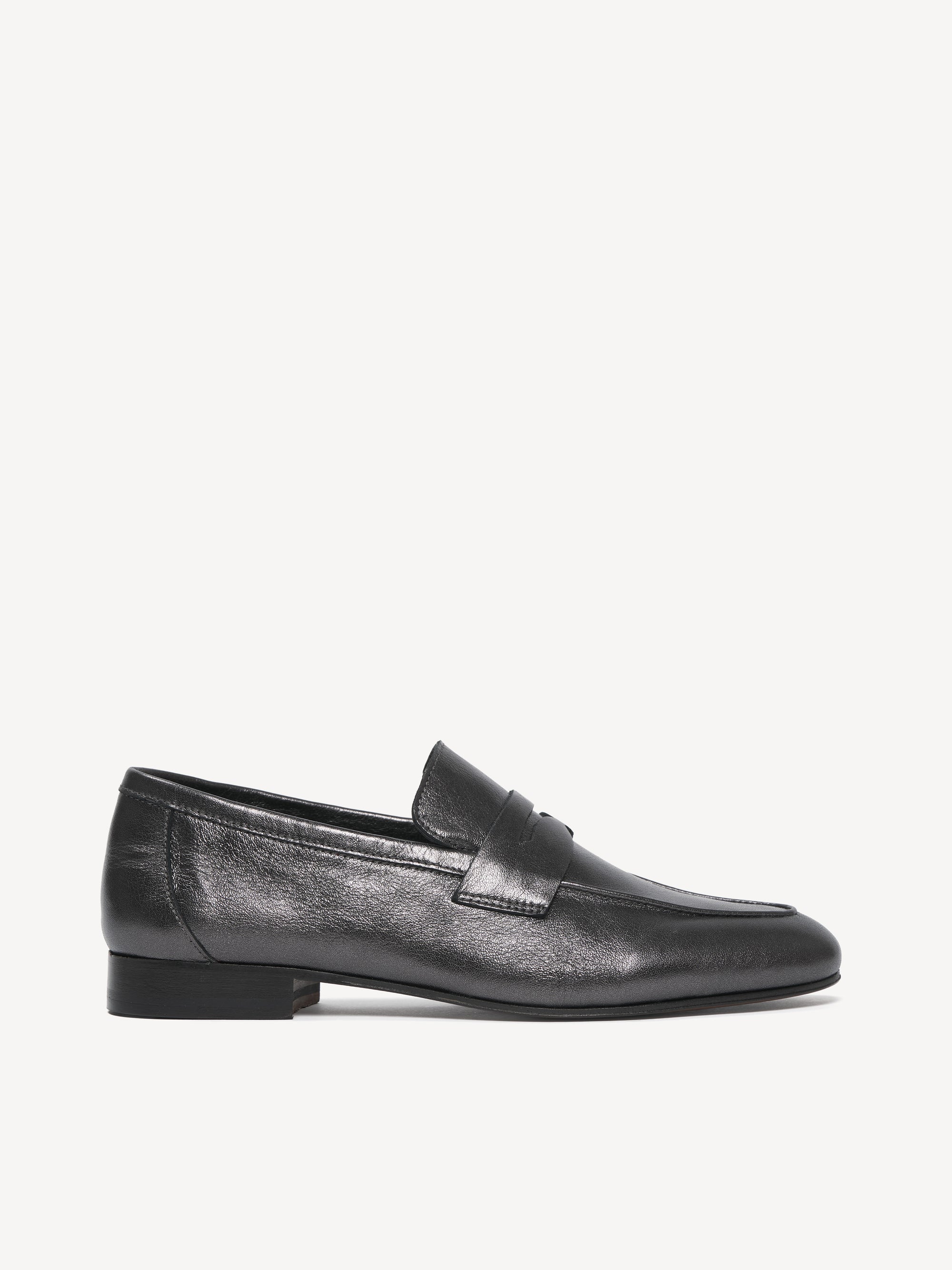 The Sacca Donna - Dark Gunmetal - Tumbled Leather - M.Gemi