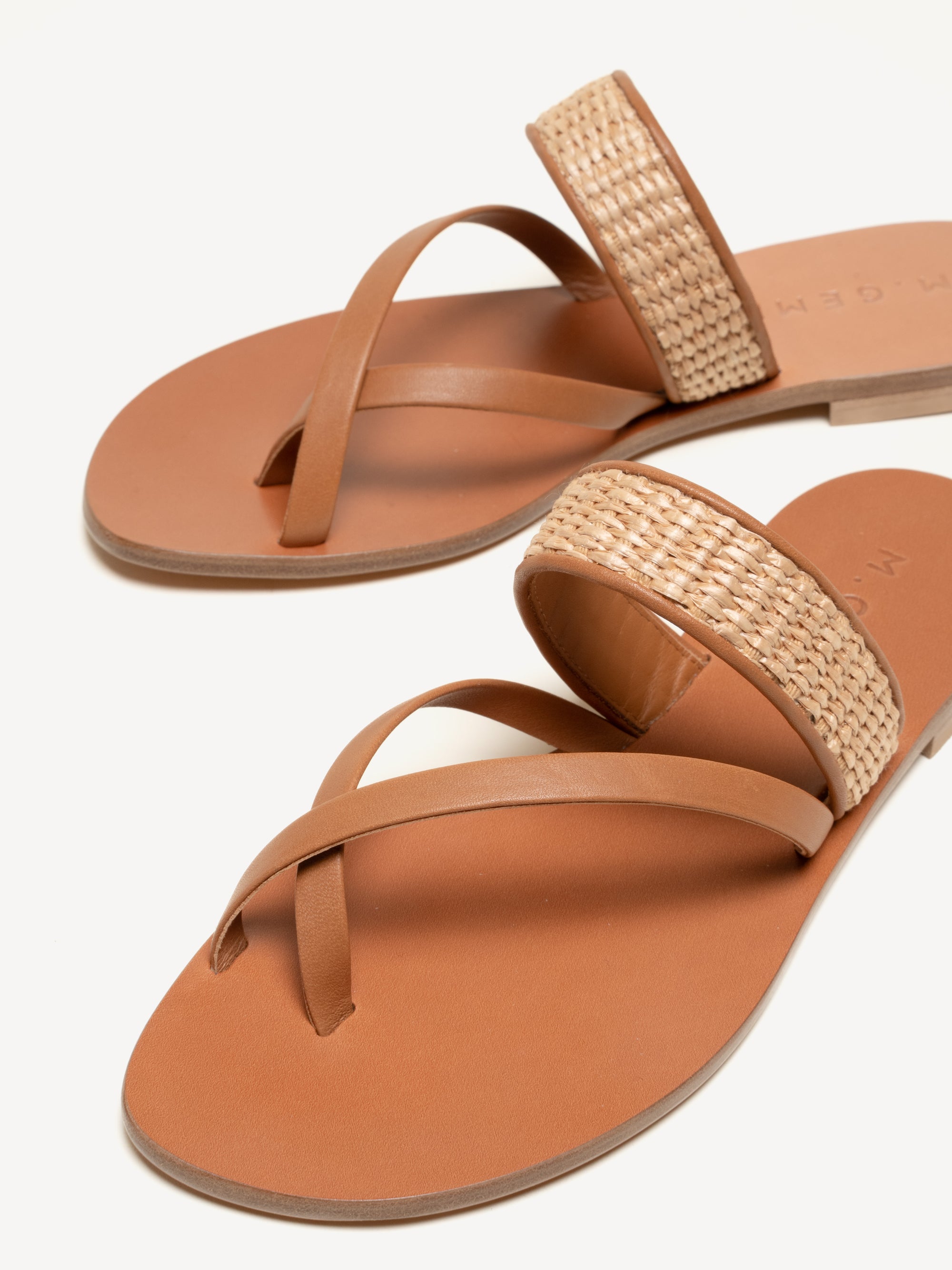 The Medio - Tan and Natural - Raffia - M.Gemi