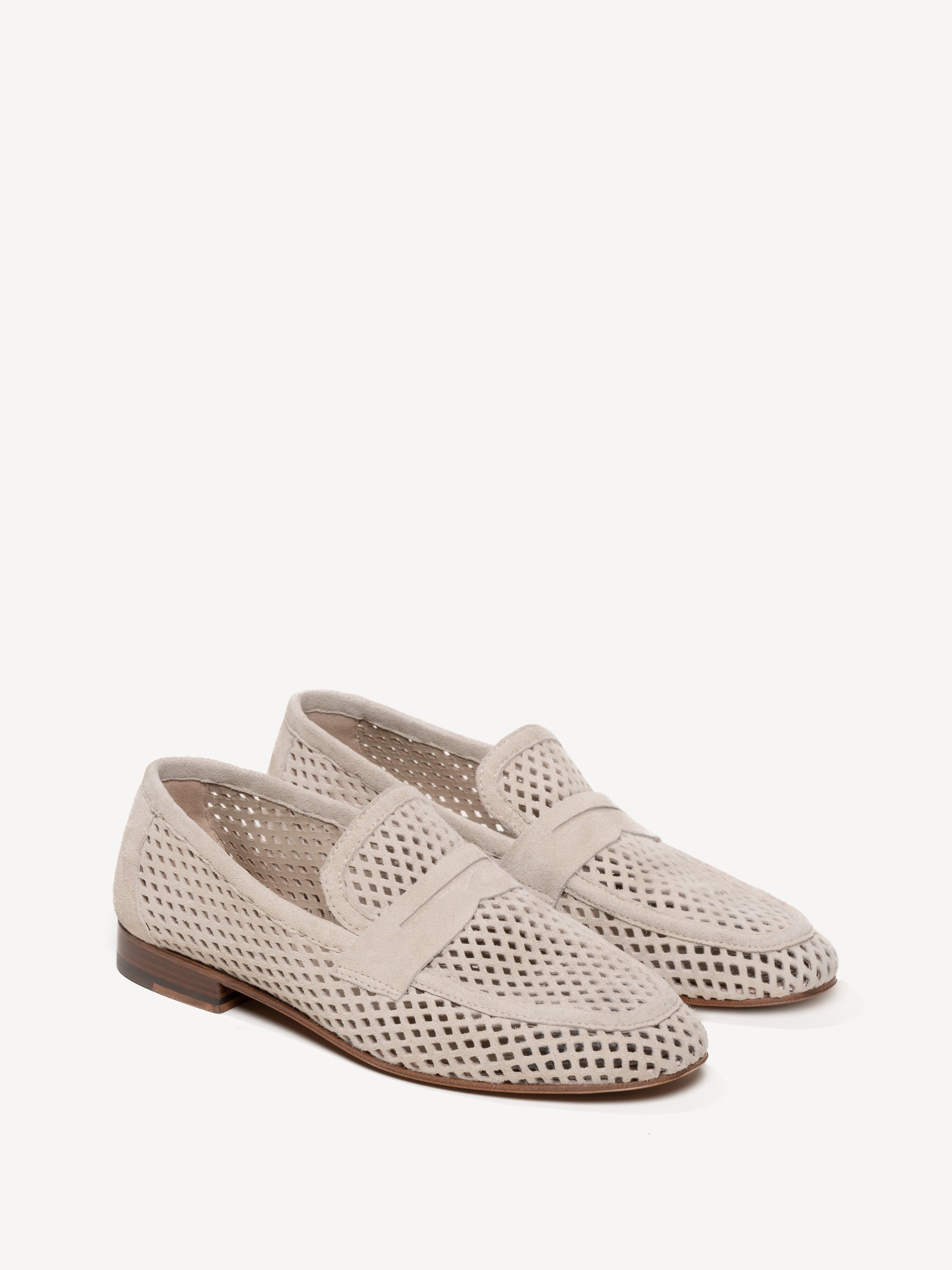 The Sacca Donna Lattice - Light Beige - Suede - M.Gemi
