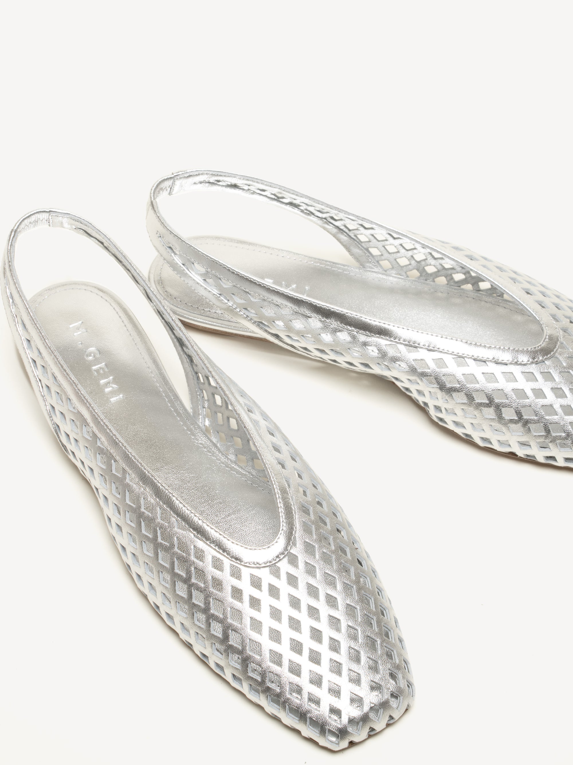 The Ombretta Lattice - Silver - Nappa - M.Gemi