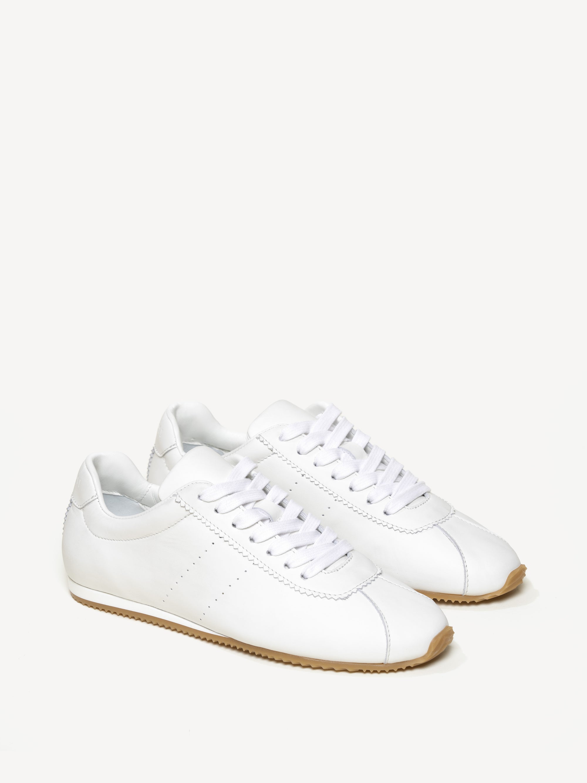 The Morena - White - Tumbled Leather - M.Gemi