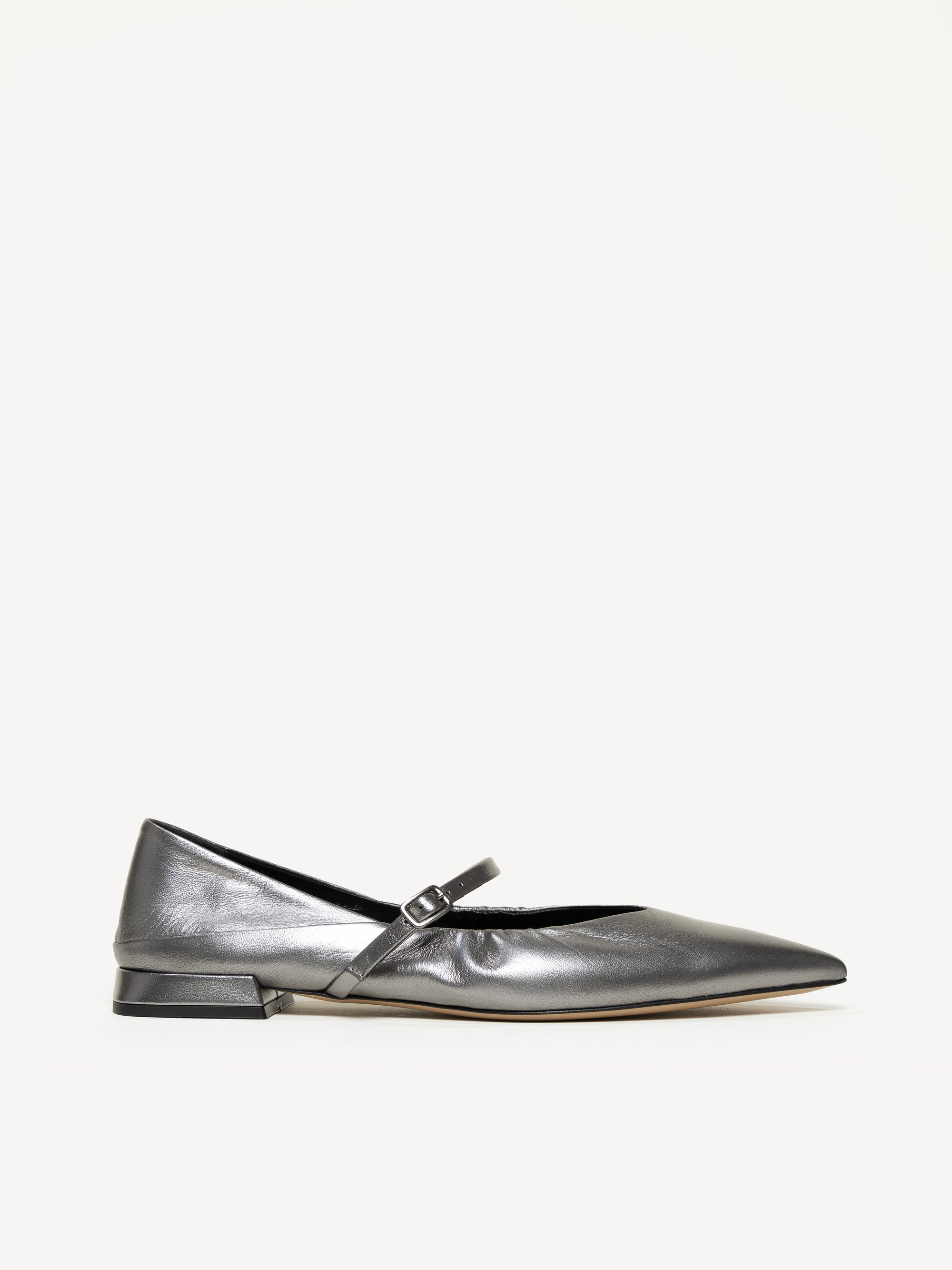 The Loriana - Gunmetal - Metallic Leather - M.Gemi