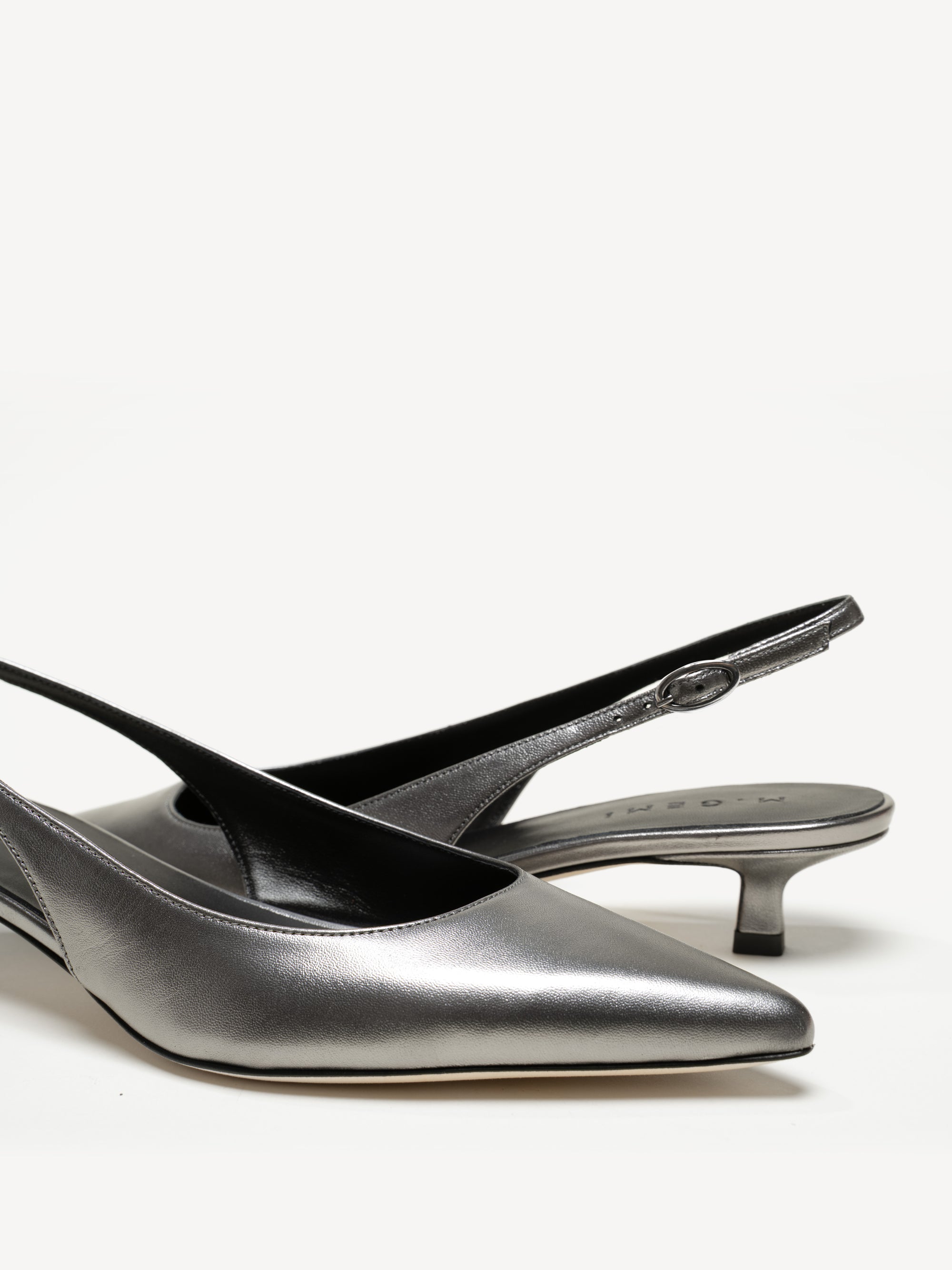 The Lisinda - Gunmetal - Metallic Leather - M.Gemi