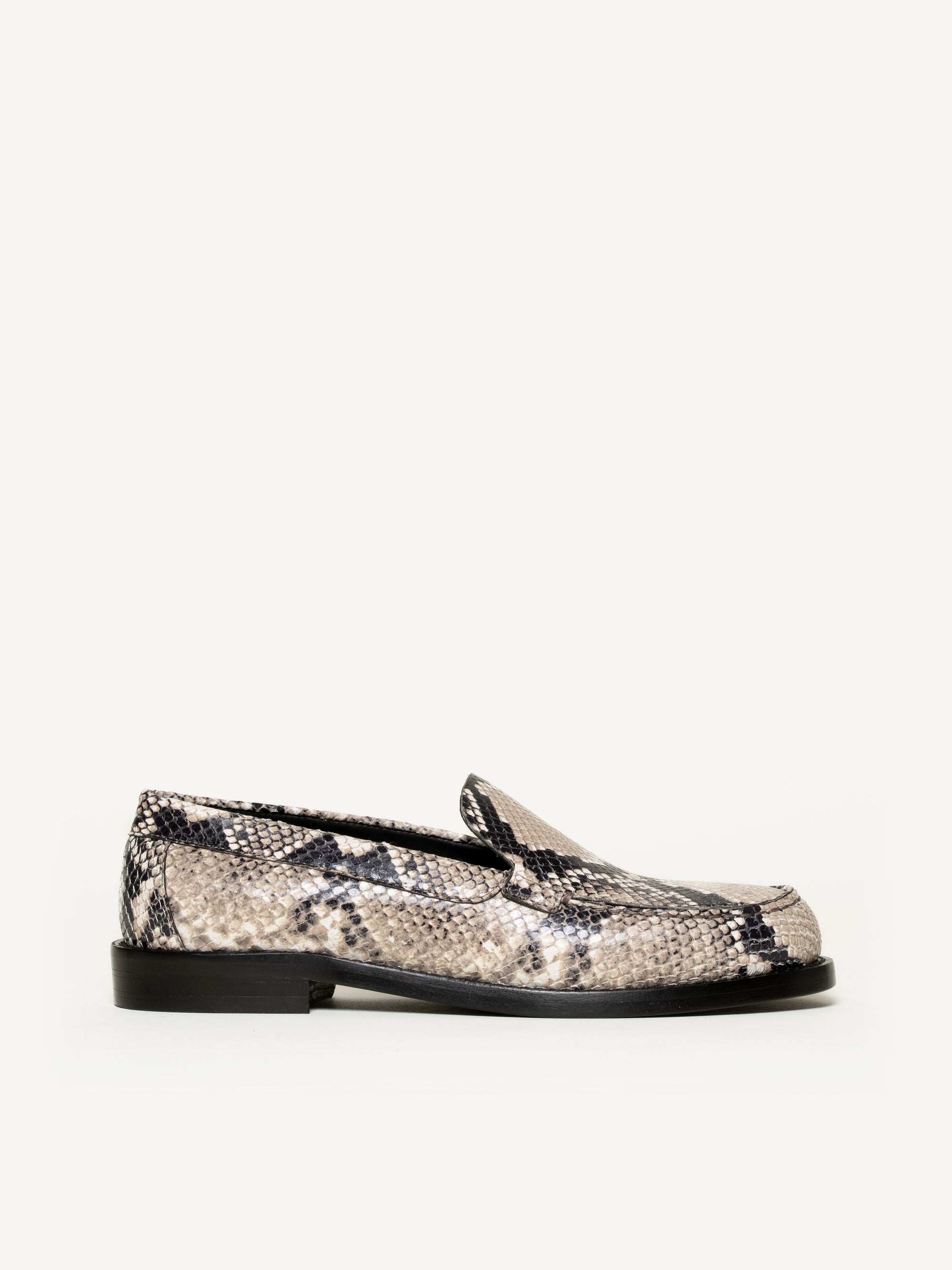 The Olivia - Black and White - Python Leather - M.Gemi