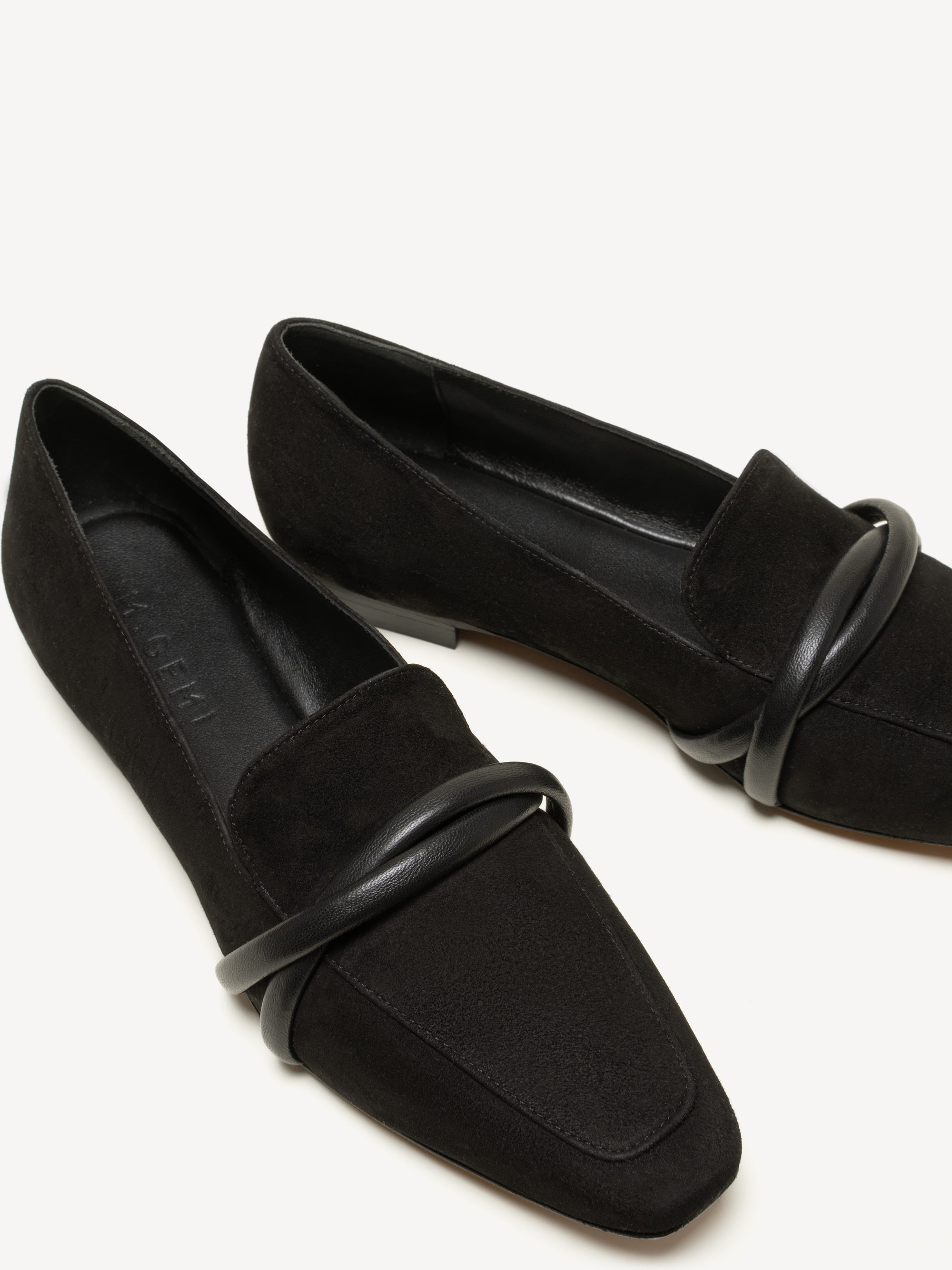 M. Gemi‎ Black Suede Cap Toe Dress Oxfords Shoes Men main image 2
