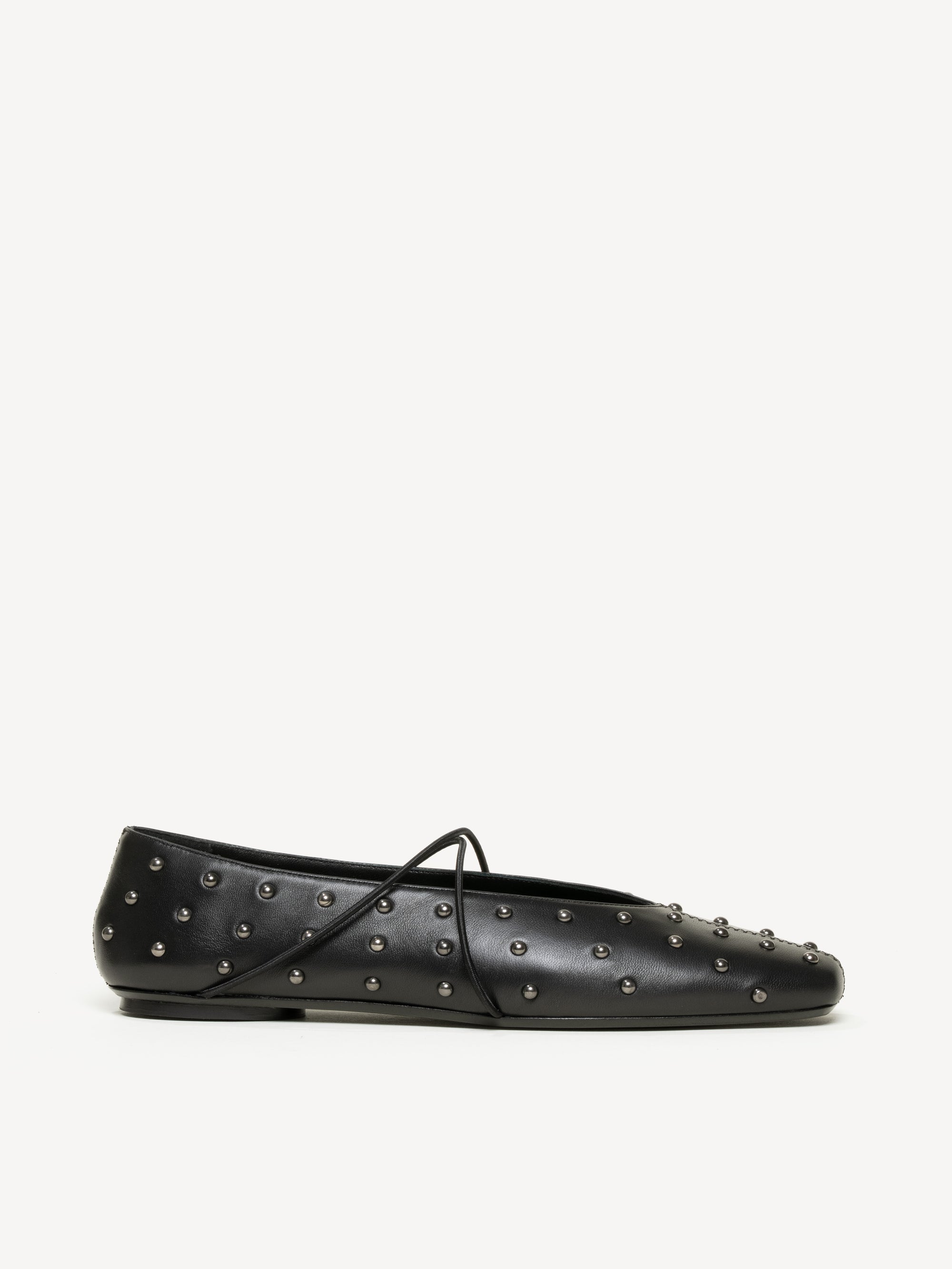 The Una - Black Nappa with Studs - M.Gemi