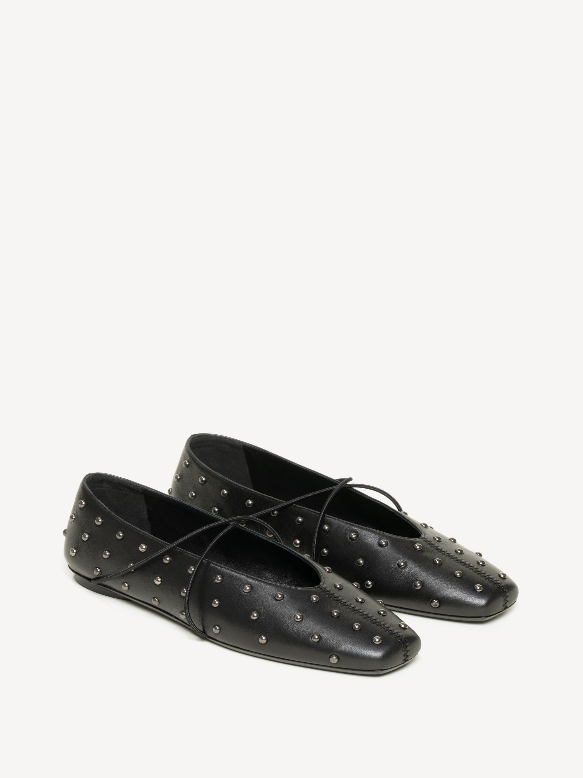 The Una - Black Nappa with Studs - M.Gemi