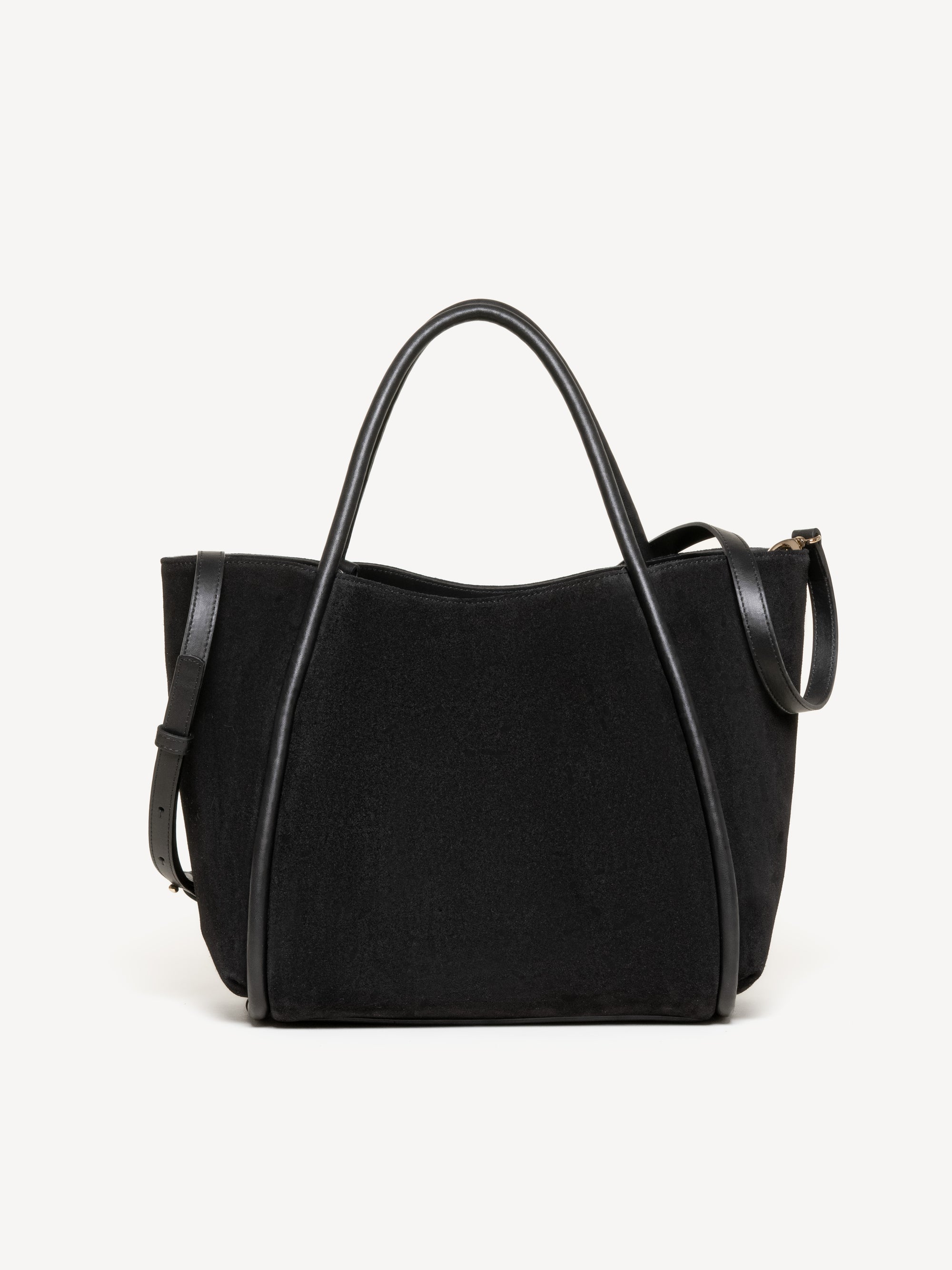 The Ursula Tote - Black - Suede and Leather - M.Gemi