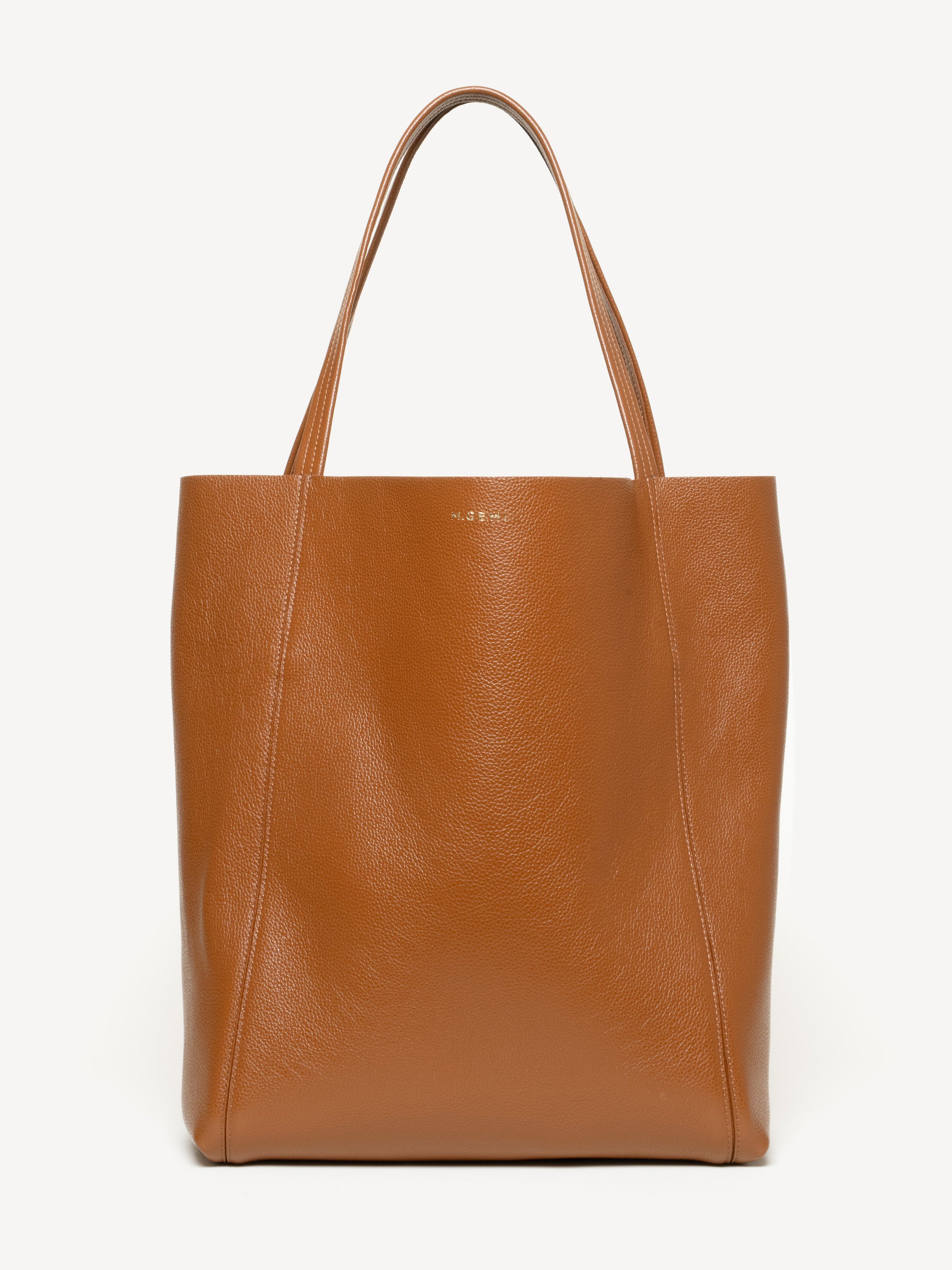 The Lola Tote - Dark Tan - Leather - M.Gemi