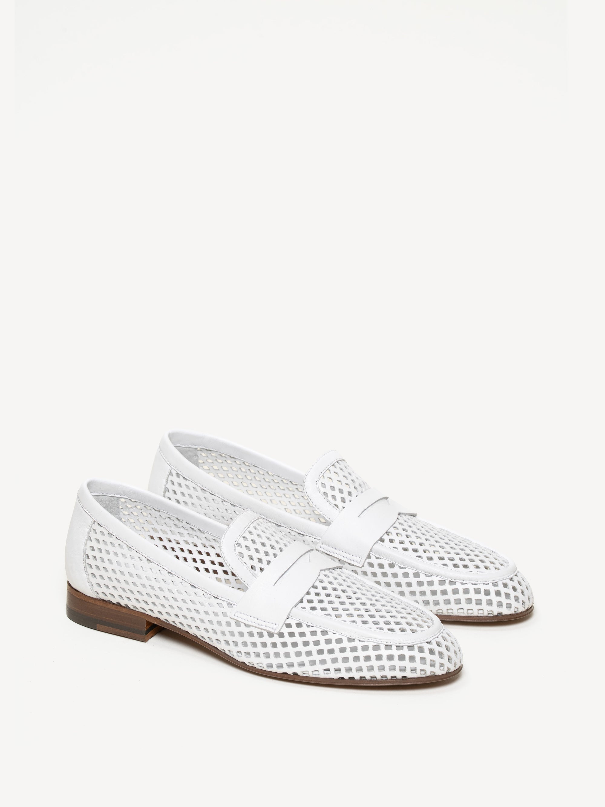 The Sacca Donna Lattice - White - Leather - M.Gemi