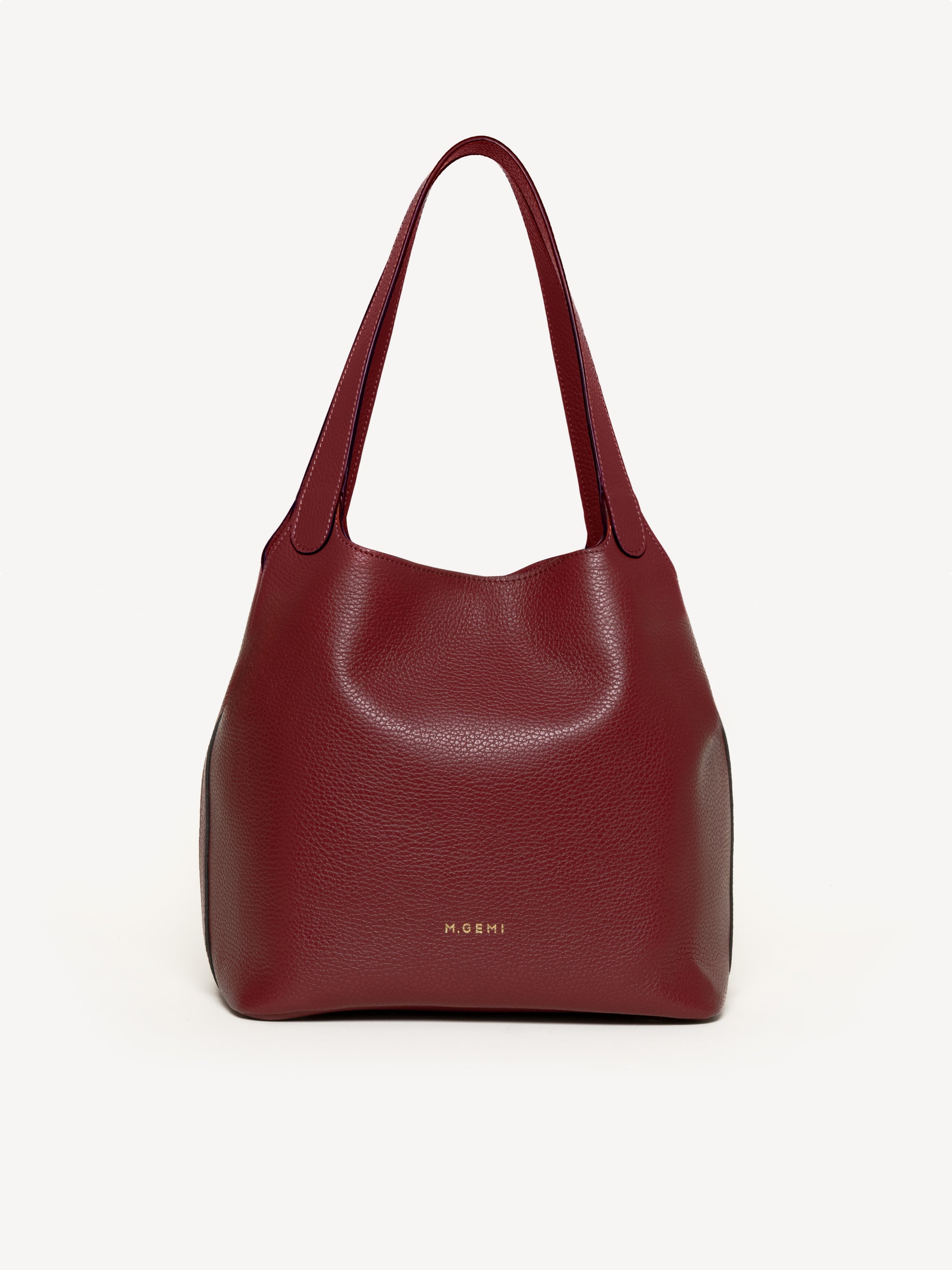 The Rigoletta - Burgundy - Tumbled Leather - M.Gemi