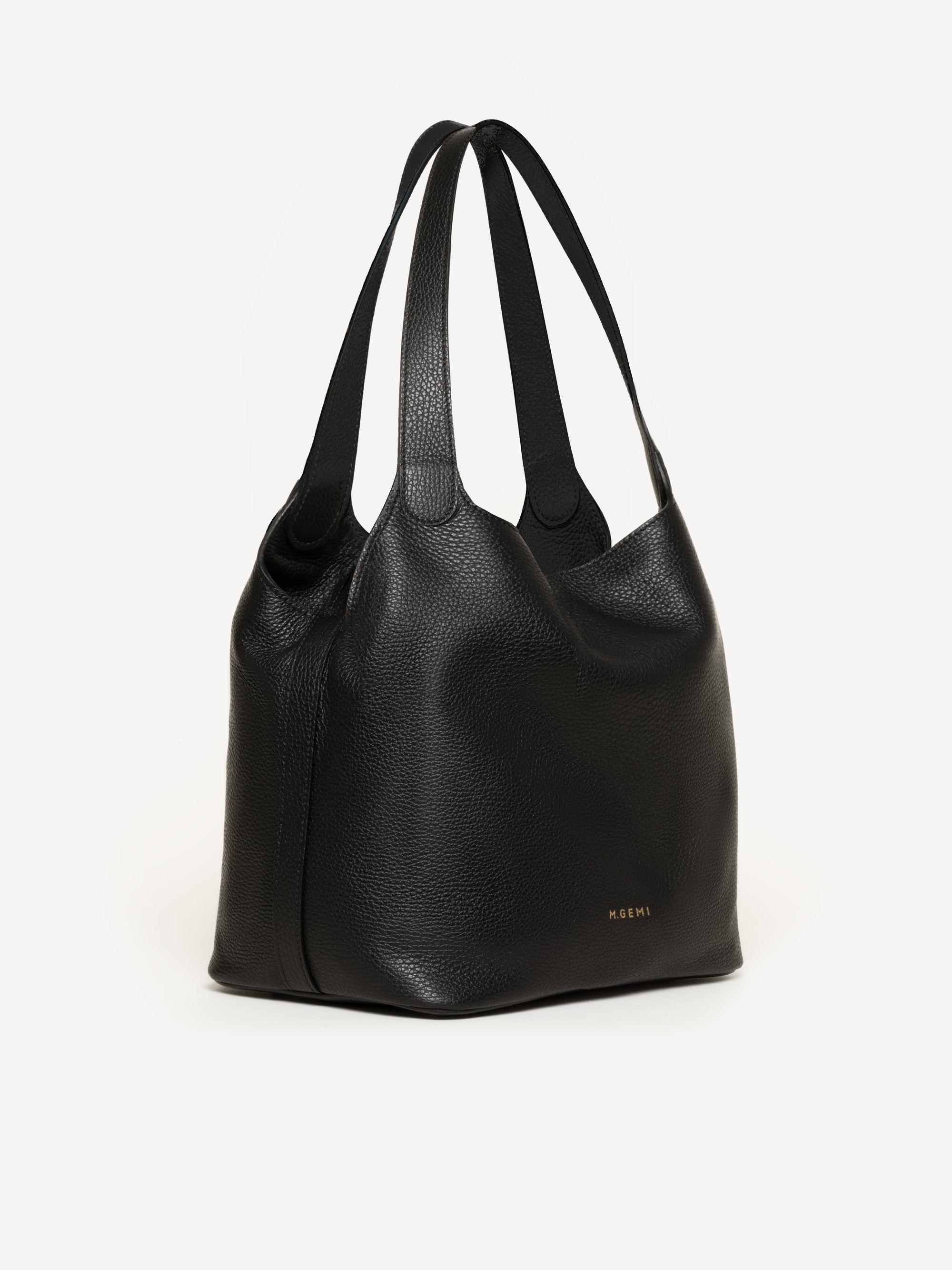 The Rigoletta - Black - Tumbled Leather - M.Gemi