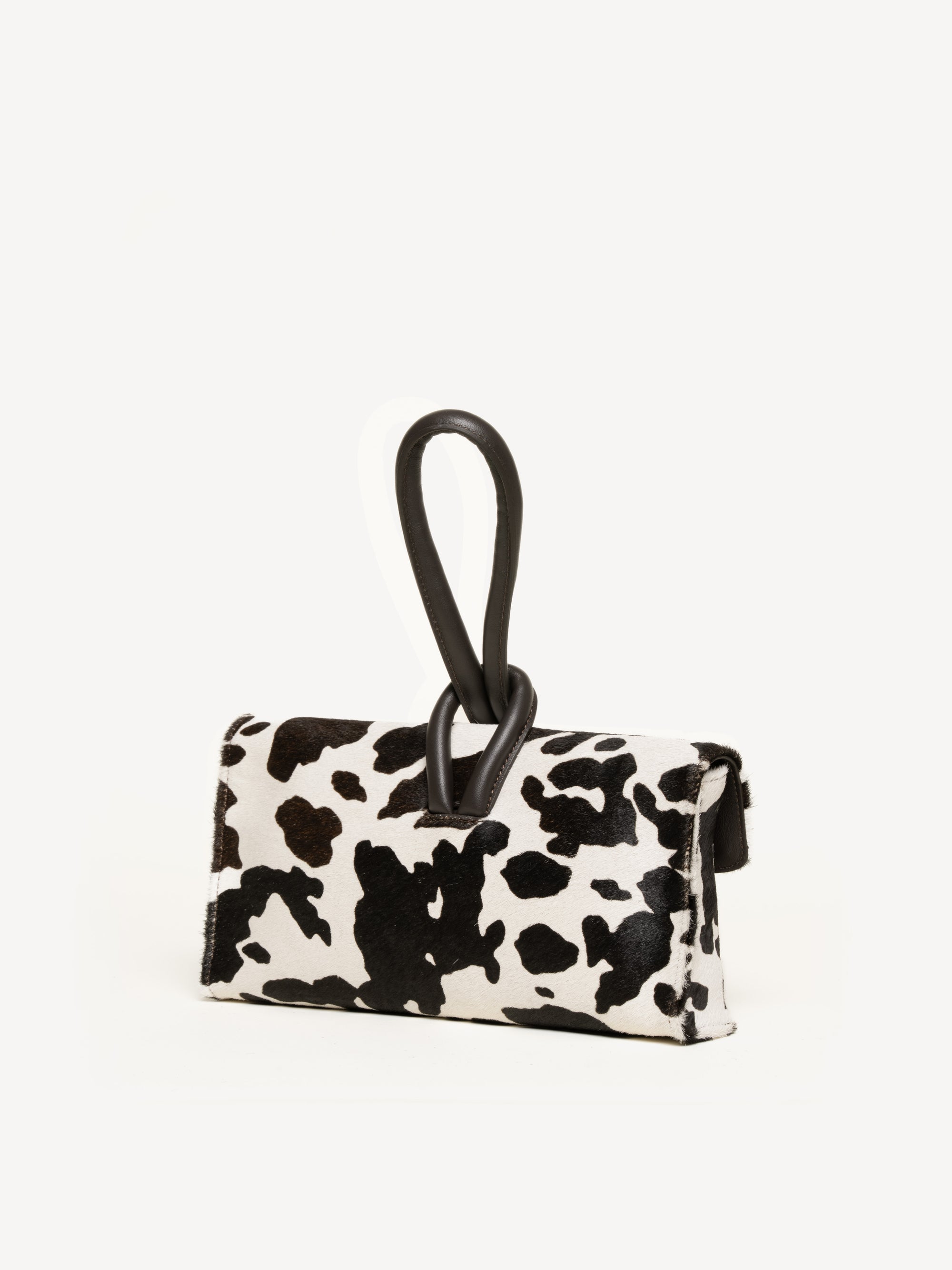 The Francesca Convertible Crossbody - White and Espresso - Calf