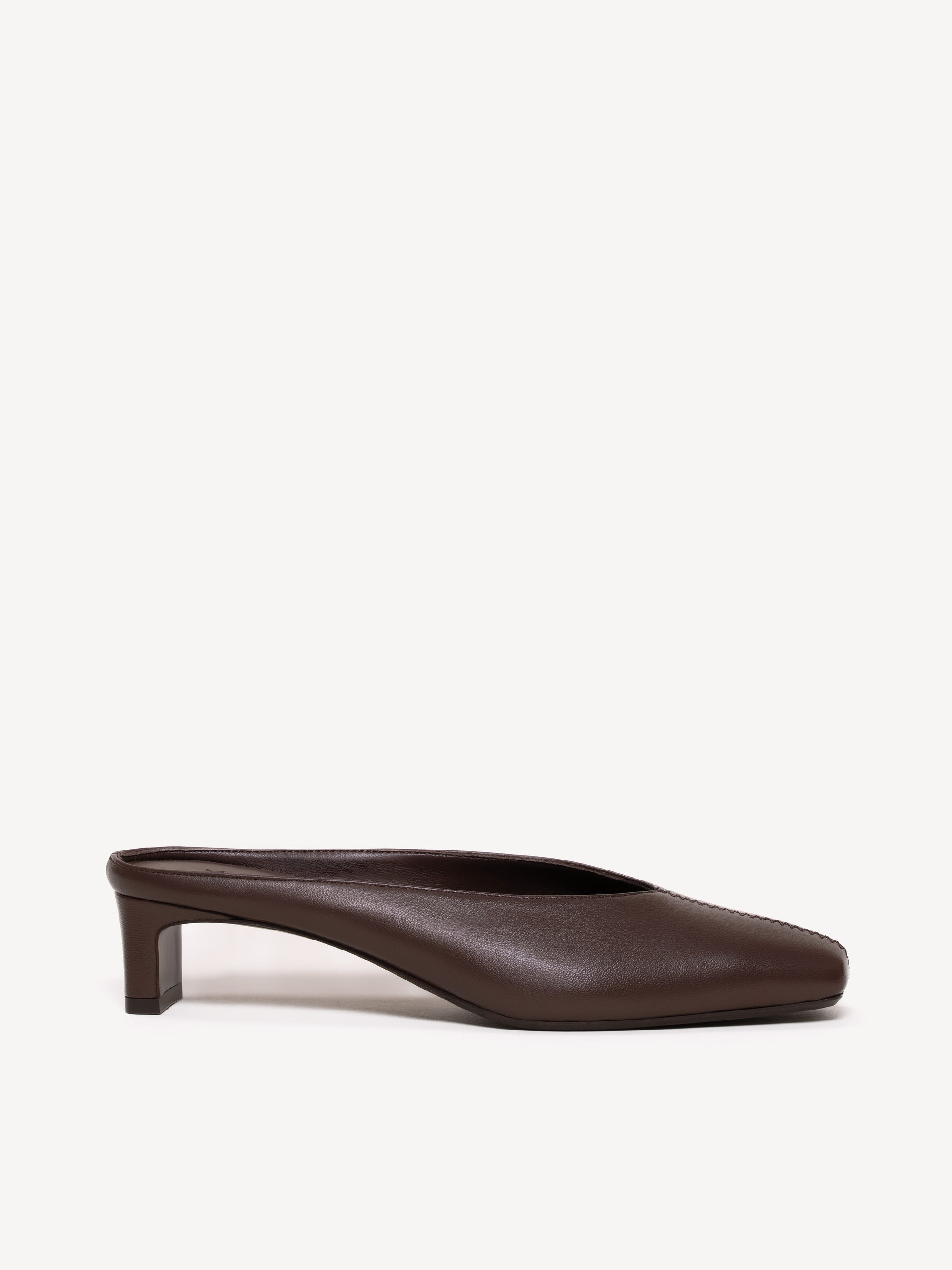 The Una Mule 35 - Chocolate - Leather - M.Gemi