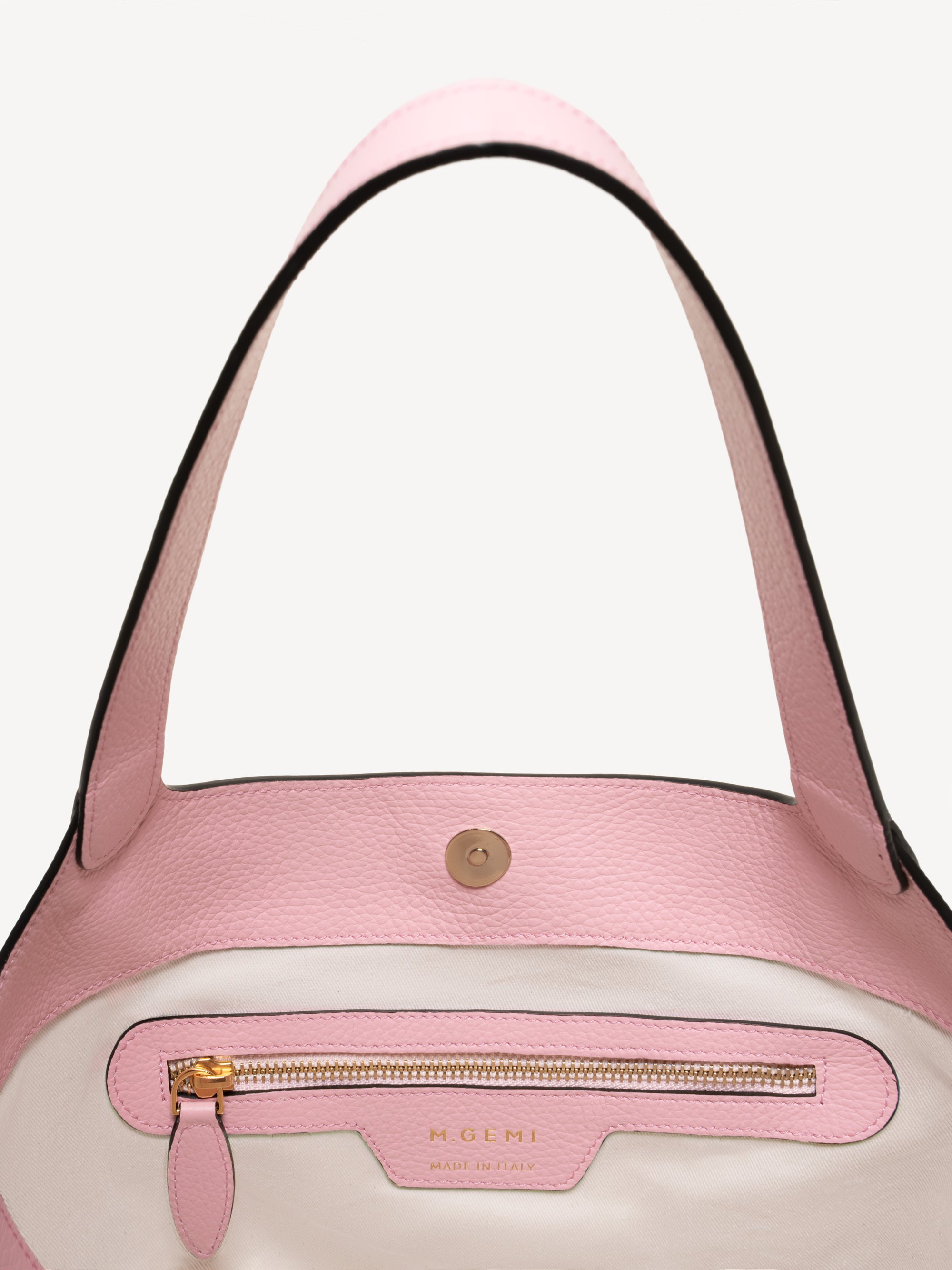 The Rigoletta - Millennial Pink - Tumbled Leather - M.Gemi