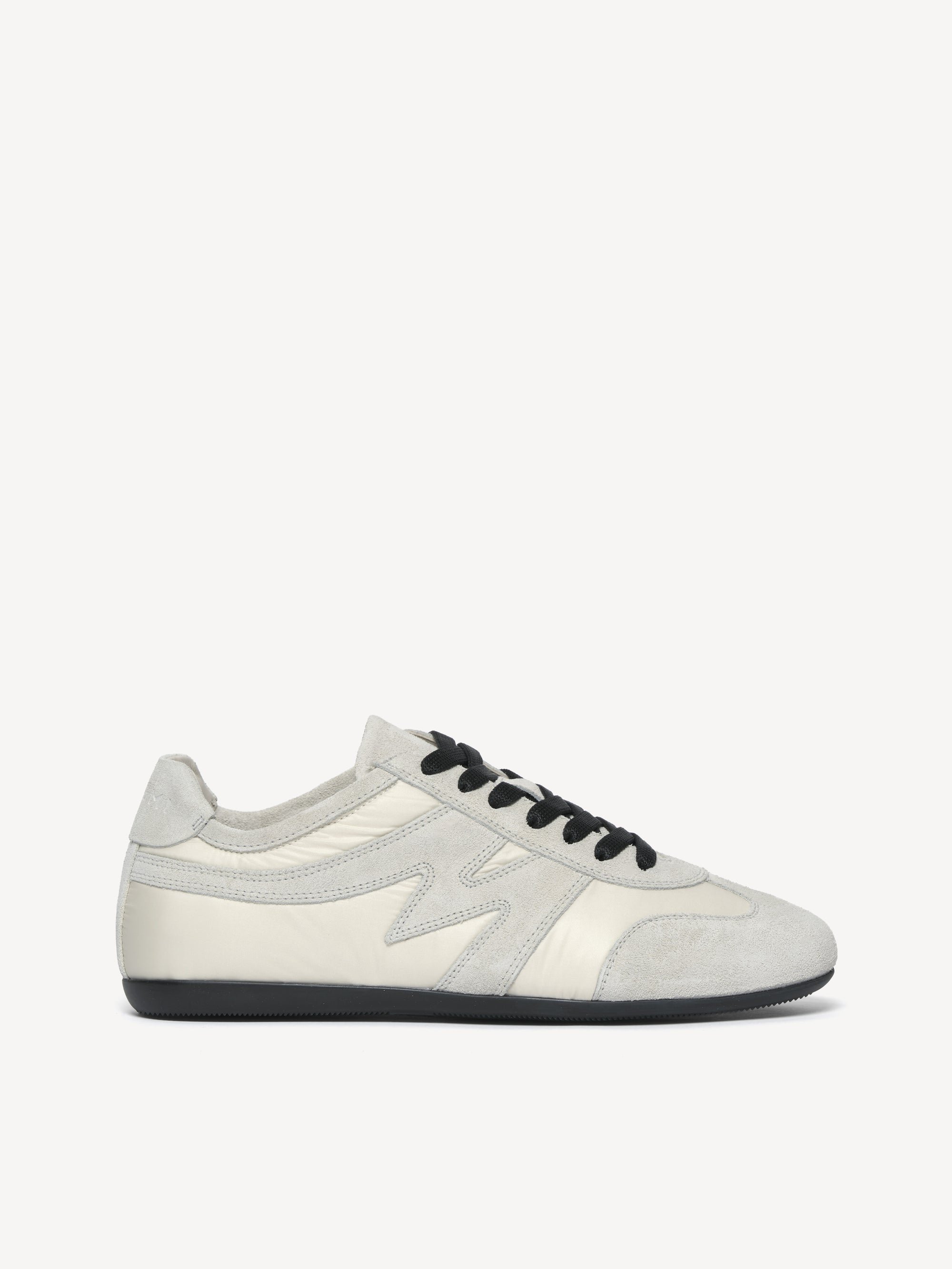 The Rosamaria - Ecru - Nylon - And - Suede - M.Gemi