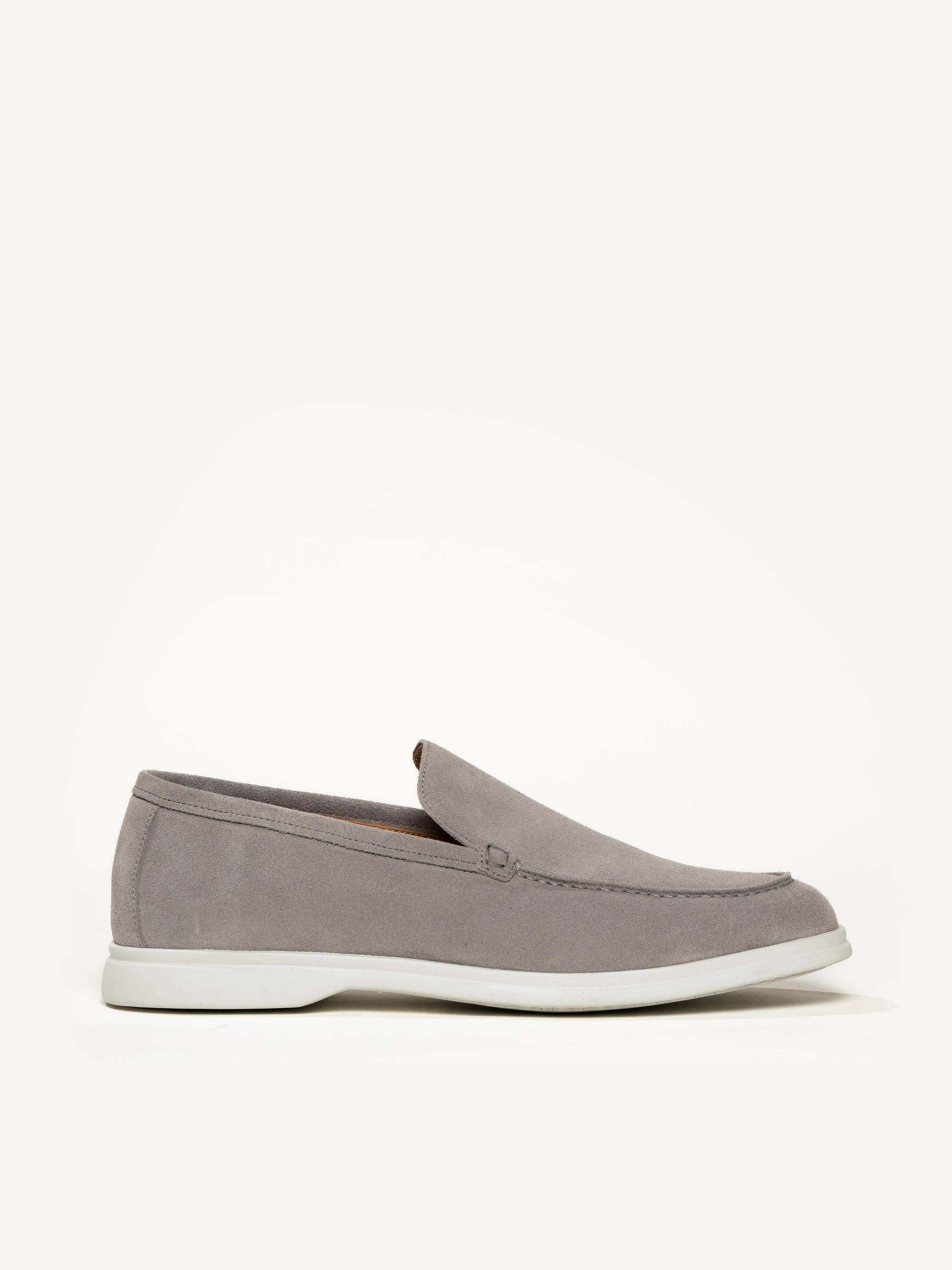 NEW!!! Men\'s Gray Suede Loafers with Cream Lining Men main image 4