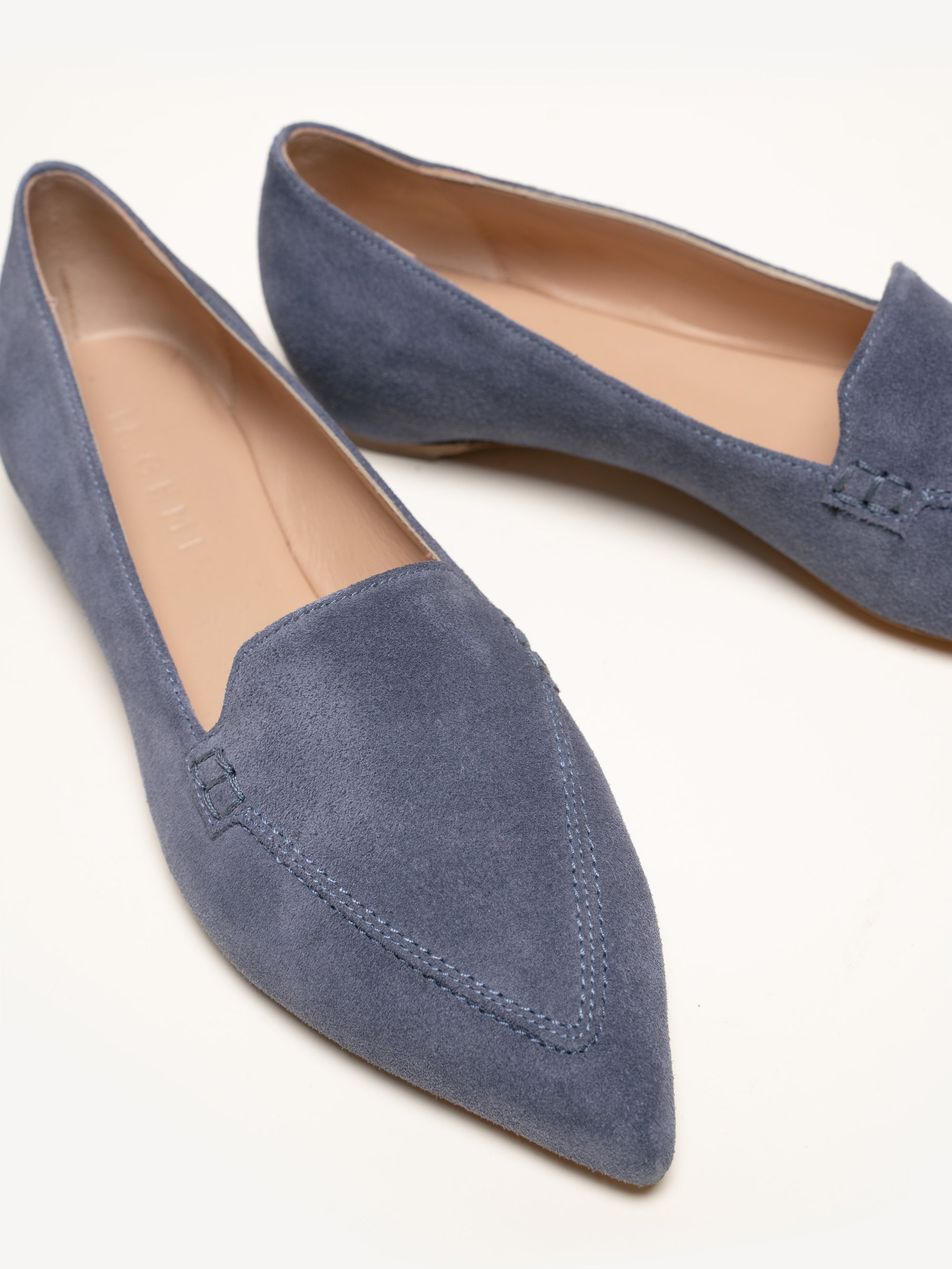 The Gia Dusty Blue Suede - Main Image
