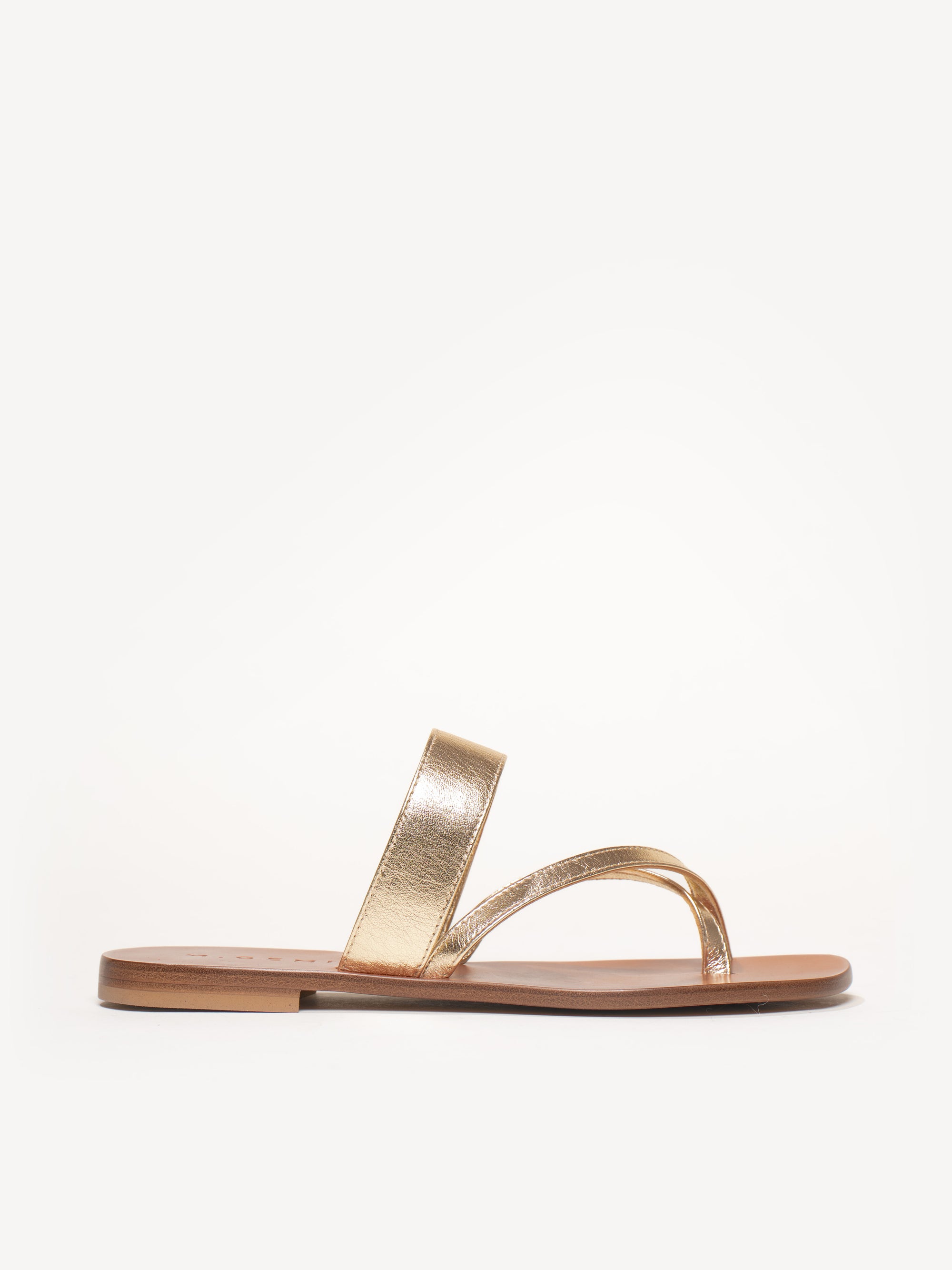 The Medio - Champagne - Metallic Leather - M.Gemi