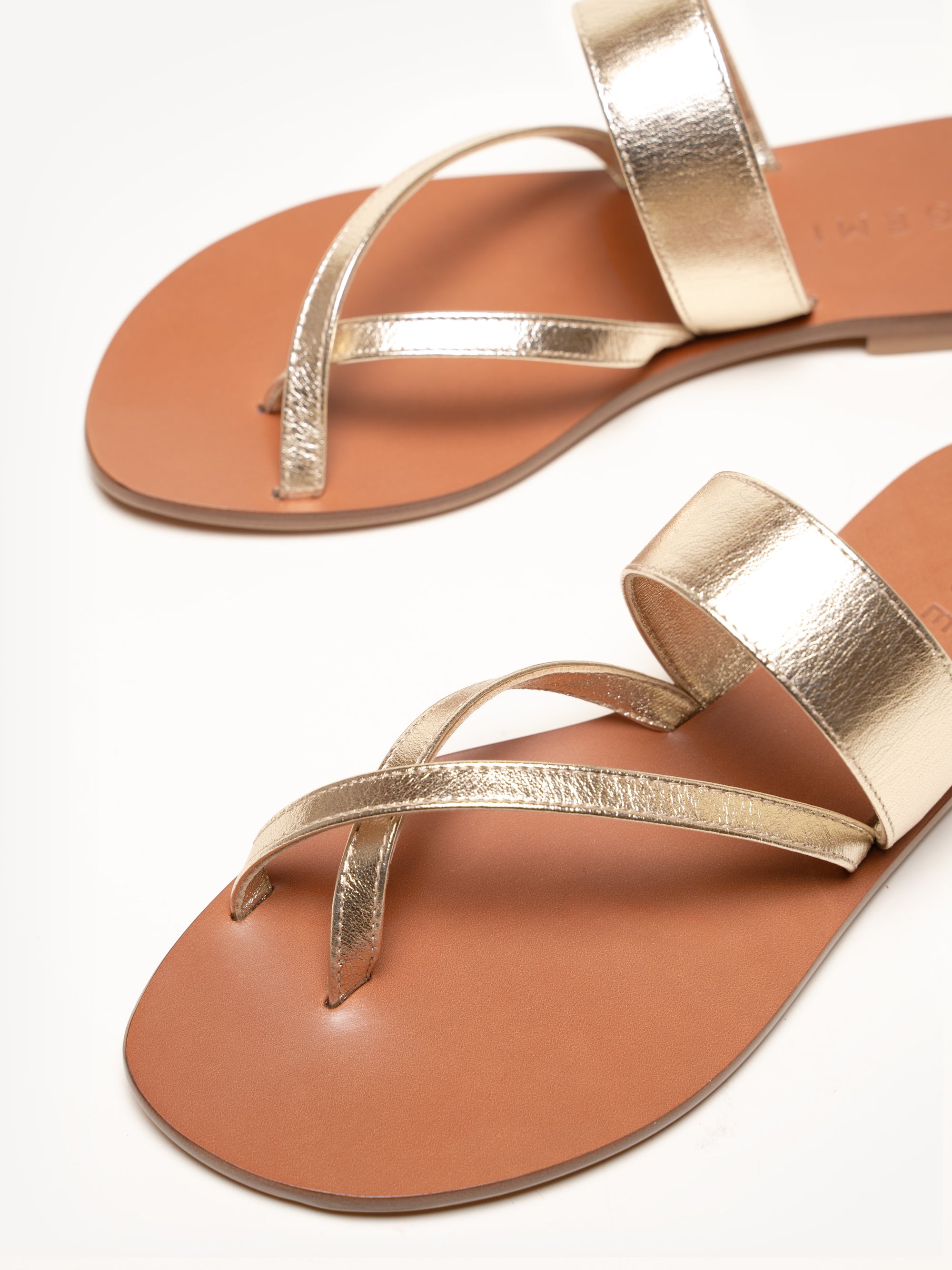 The Medio - Champagne - Metallic Leather - M.Gemi