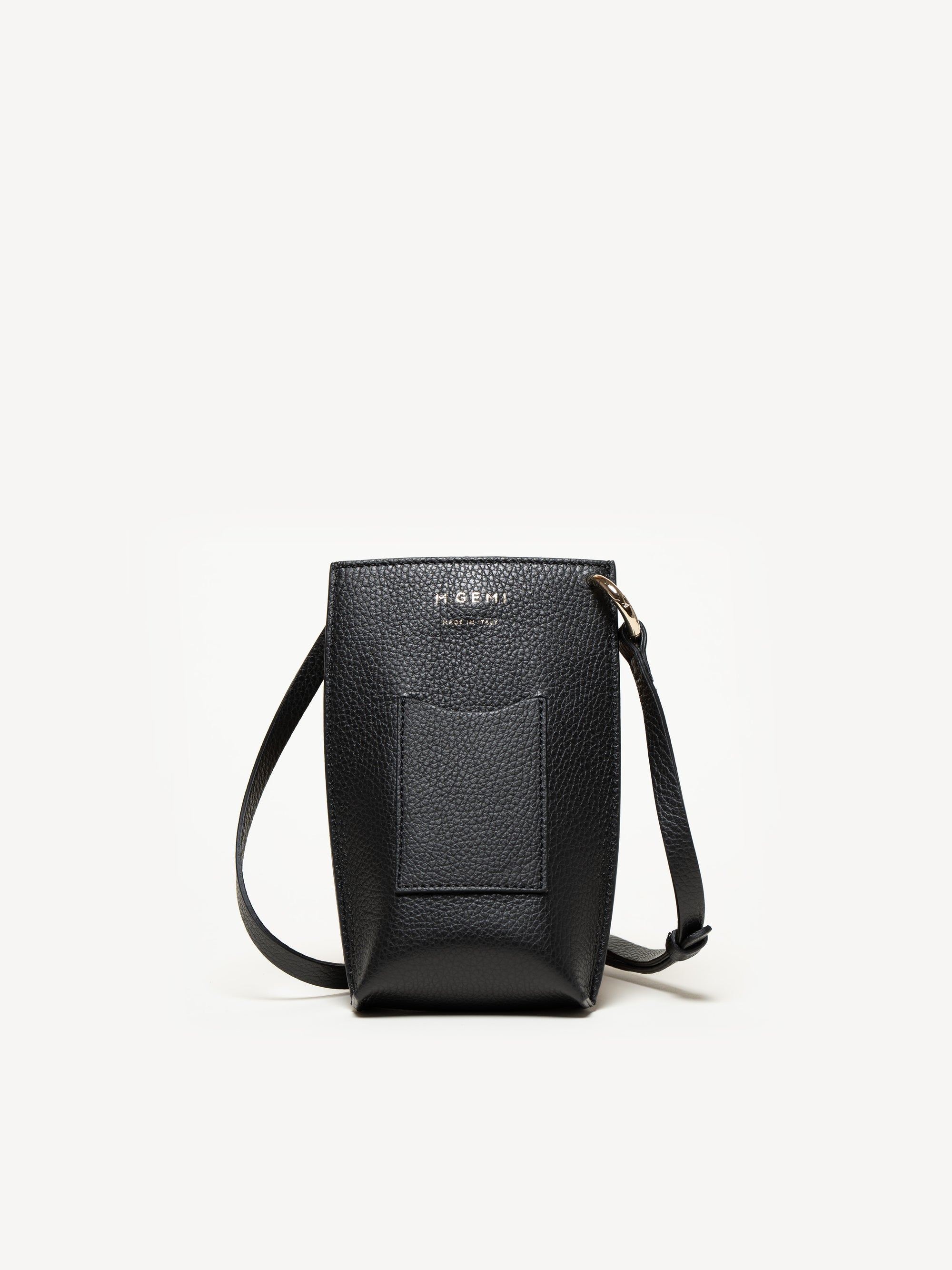 The Meena Faux Leather Crossbody in Grey