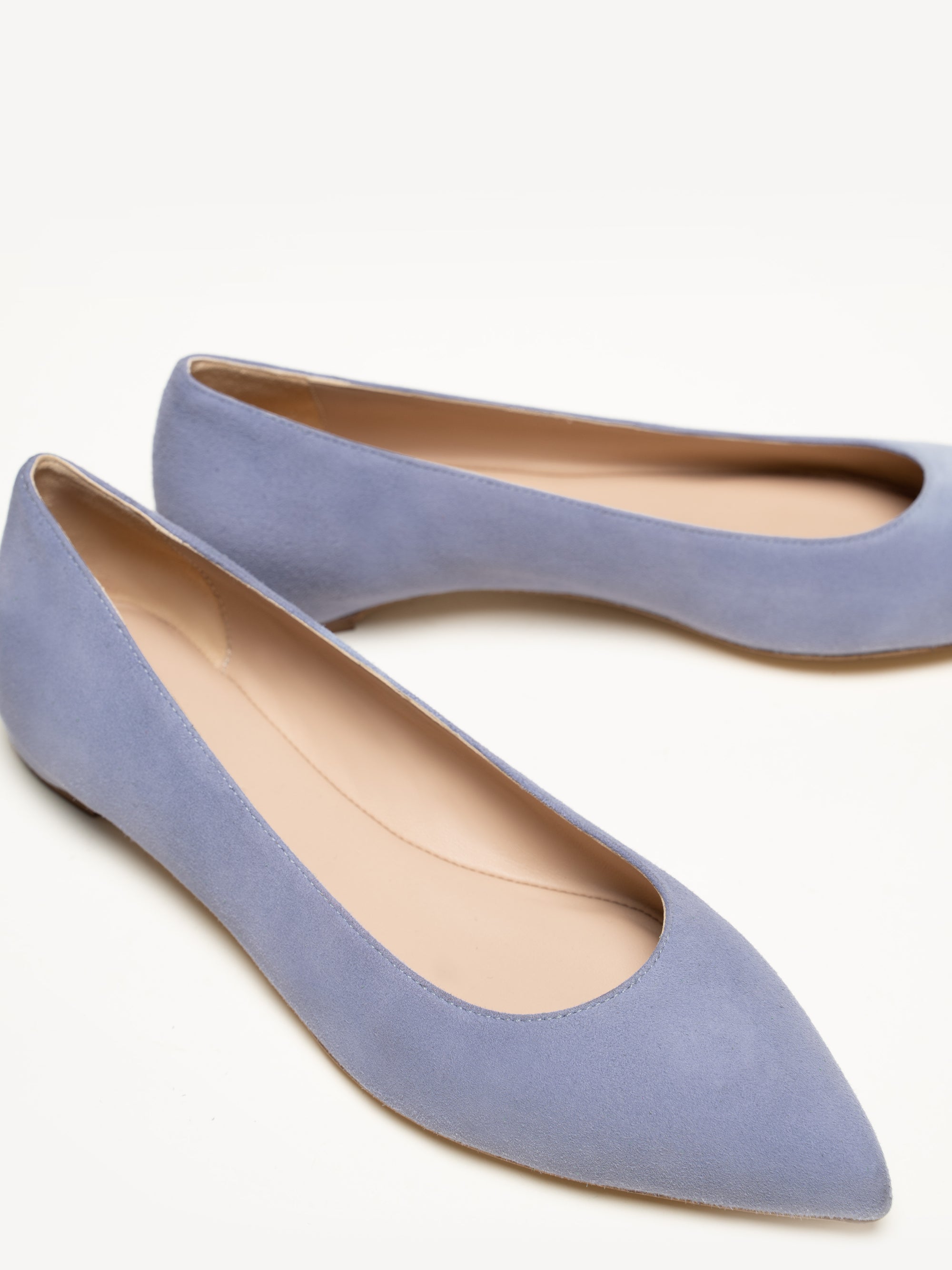 The Esatto Flat Periwinkle Suede M.Gemi