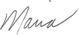 Maria's signature
