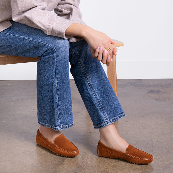 The Felize | Hand-stitched Suede Driving Moccasin | M.Gemi