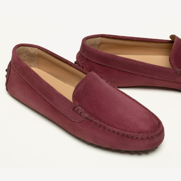 M. Gemi Felize Suede Driving Loafers Berry size EU 41 (US 10) Retail $228 The Felize - Sunset Red - Suede - M.Gemi main image 3