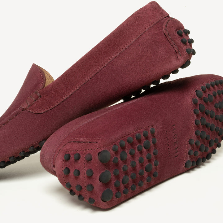 M. Gemi Felize Suede Driving Loafers Berry size EU 41 (US 10) Retail $228 The Felize - Sunset Red - Suede - M.Gemi main image 4