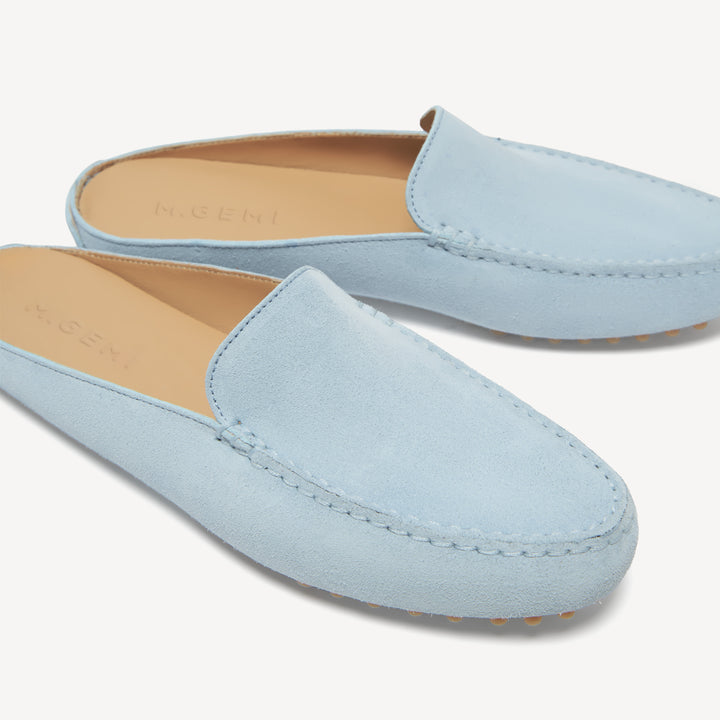 The Felize Mule - Blue Rain - Suede - M.Gemi