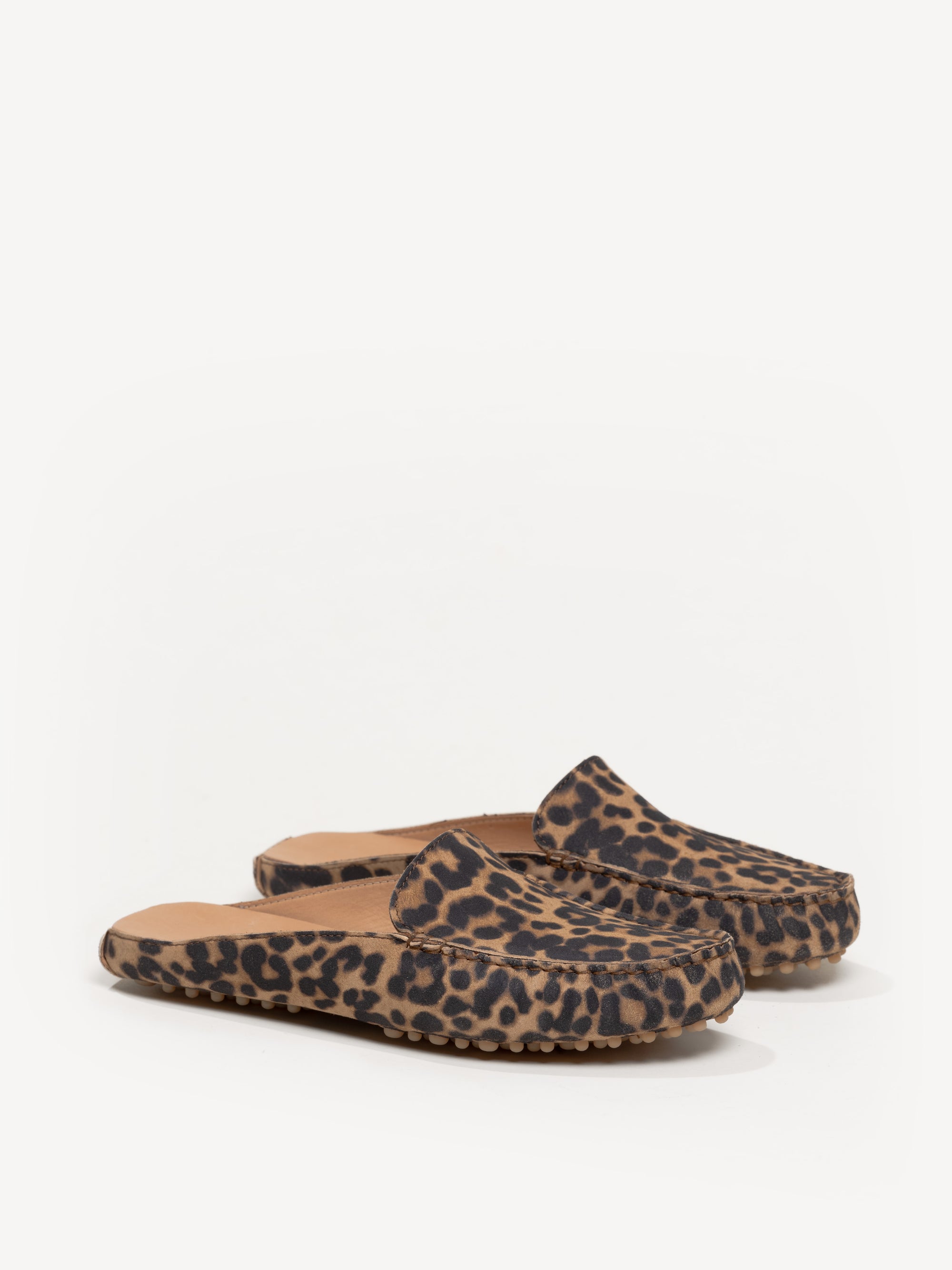 The Felize Mule - Leopard Print - Suede - M.Gemi