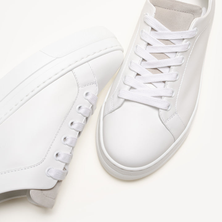 The Palestra Alta - White and Sandstone - Leather and Suede - M.Gemi