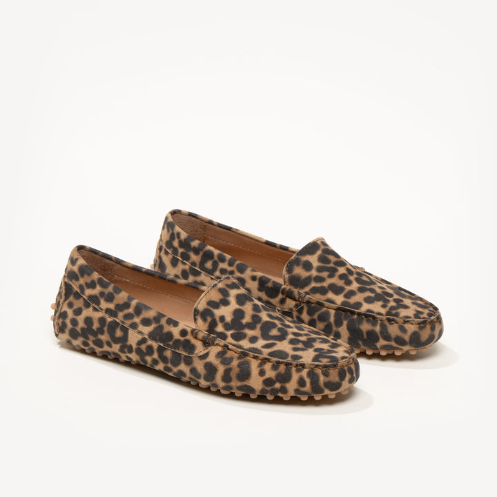 Leopard driving moccasins best sale