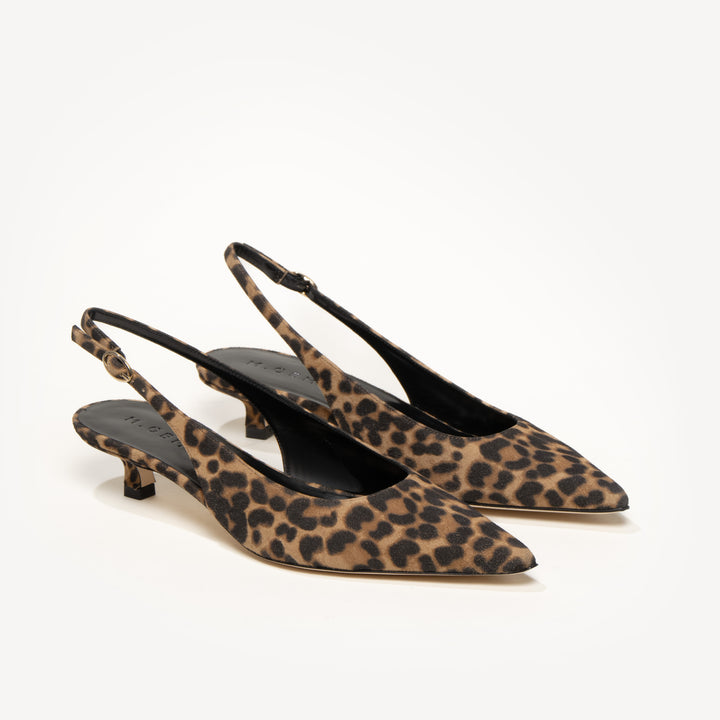 Leopard print slingbacks cheap