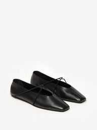 The Una, Black Nappa, Size 35