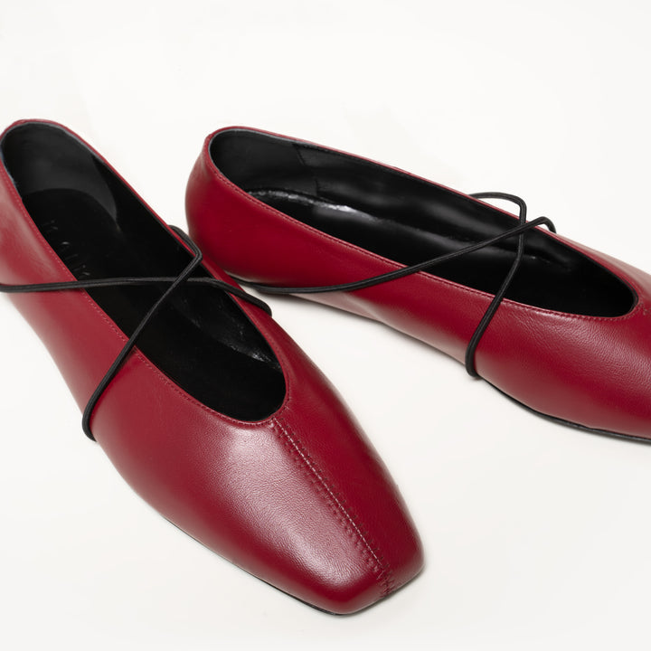 Red flats size 5 hot sale