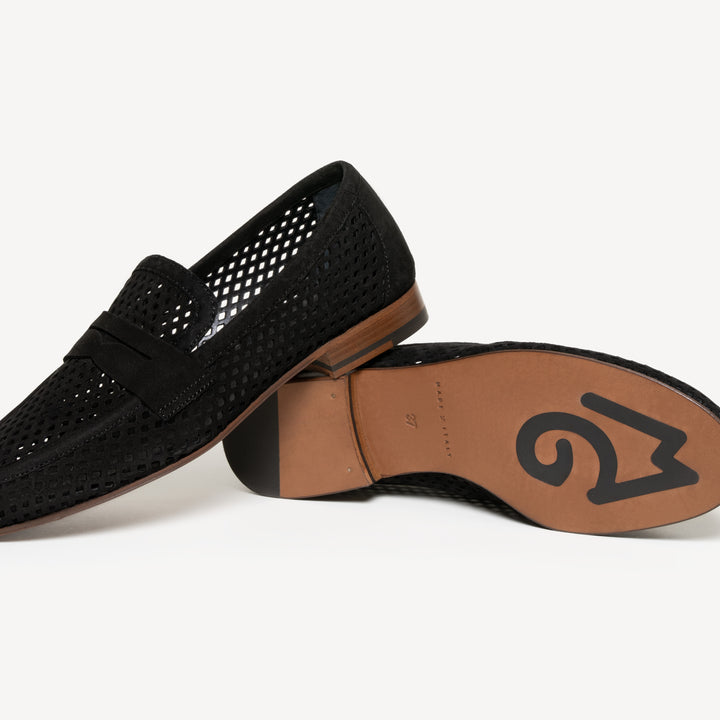The Sacca Donna Lattice - Black - Suede - M.Gemi display picture 2
