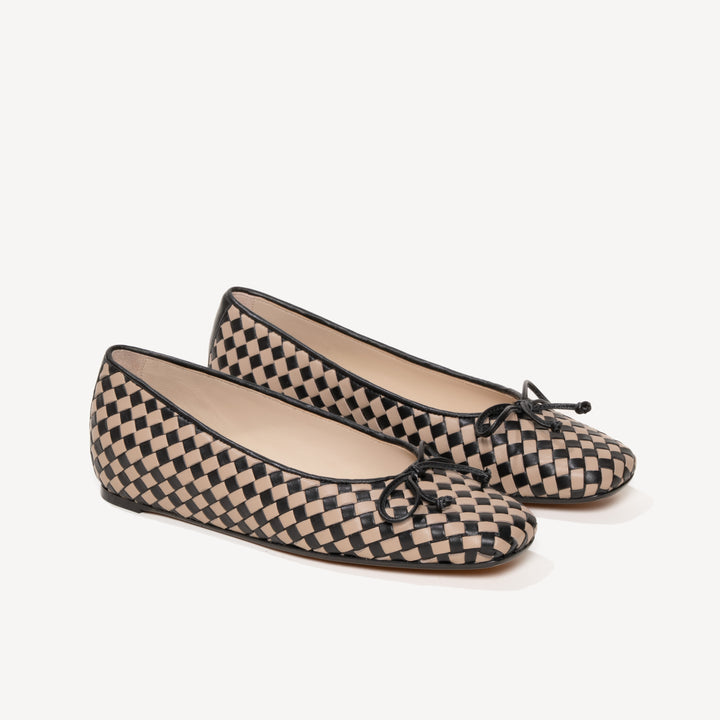 マダムチンパンG The Danza Woven - Beige and Black Multi - Nappa - M.Gemi