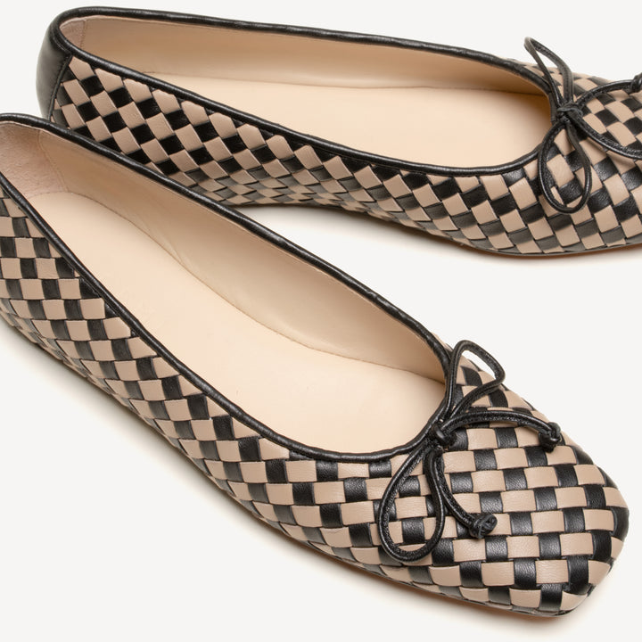 The Danza Woven - Beige and Black Multi - Nappa - M.Gemi