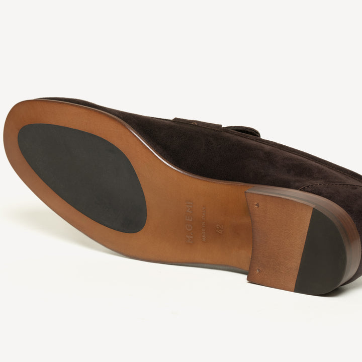 The Sacca Uomo - Dark Chocolate - Suede - M.Gemi display picture 1