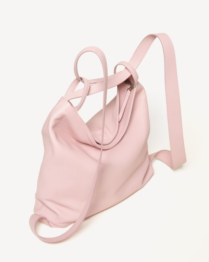 マユリカ The Laura Convertible Backpack - Ballet Pink - Tumbled Leather - M