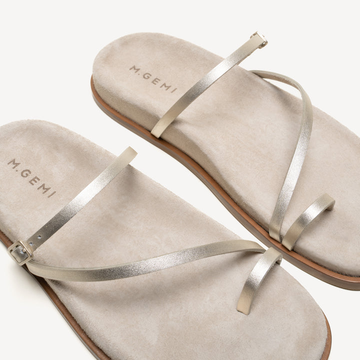 The Lorella - Champagne - Leather - M.Gemi
