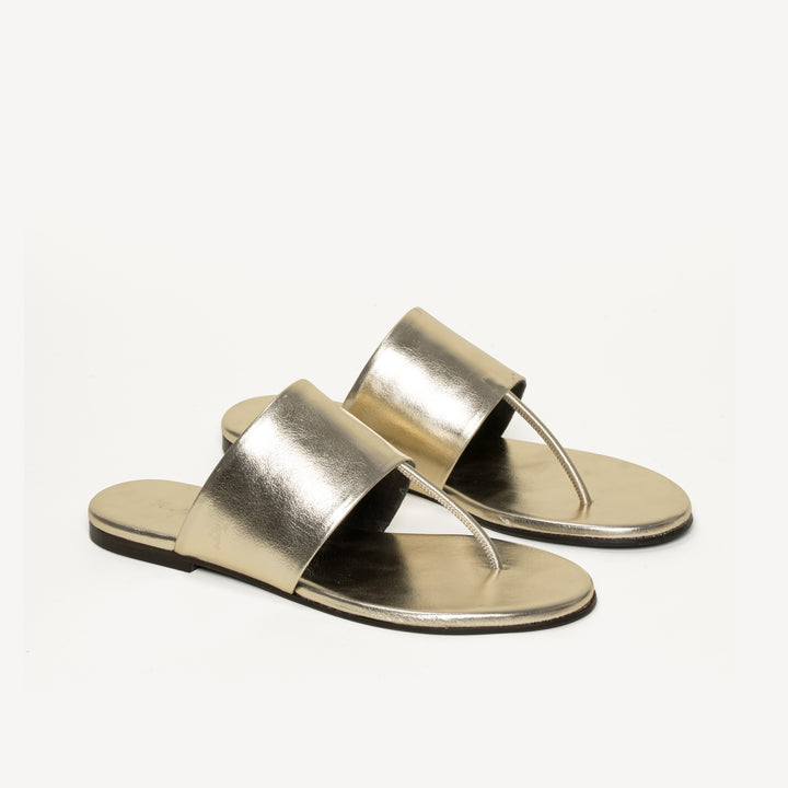 The Michela - Champagne - Metallic Nappa - M.Gemi