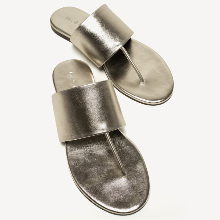The Michela - Champagne - Metallic Nappa - M.Gemi