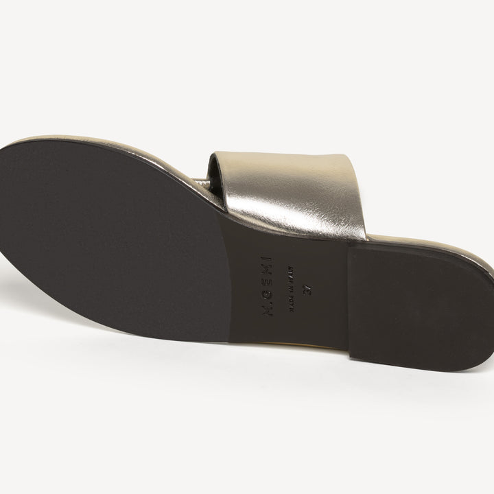The Michela - Champagne - Metallic Nappa - M.Gemi
